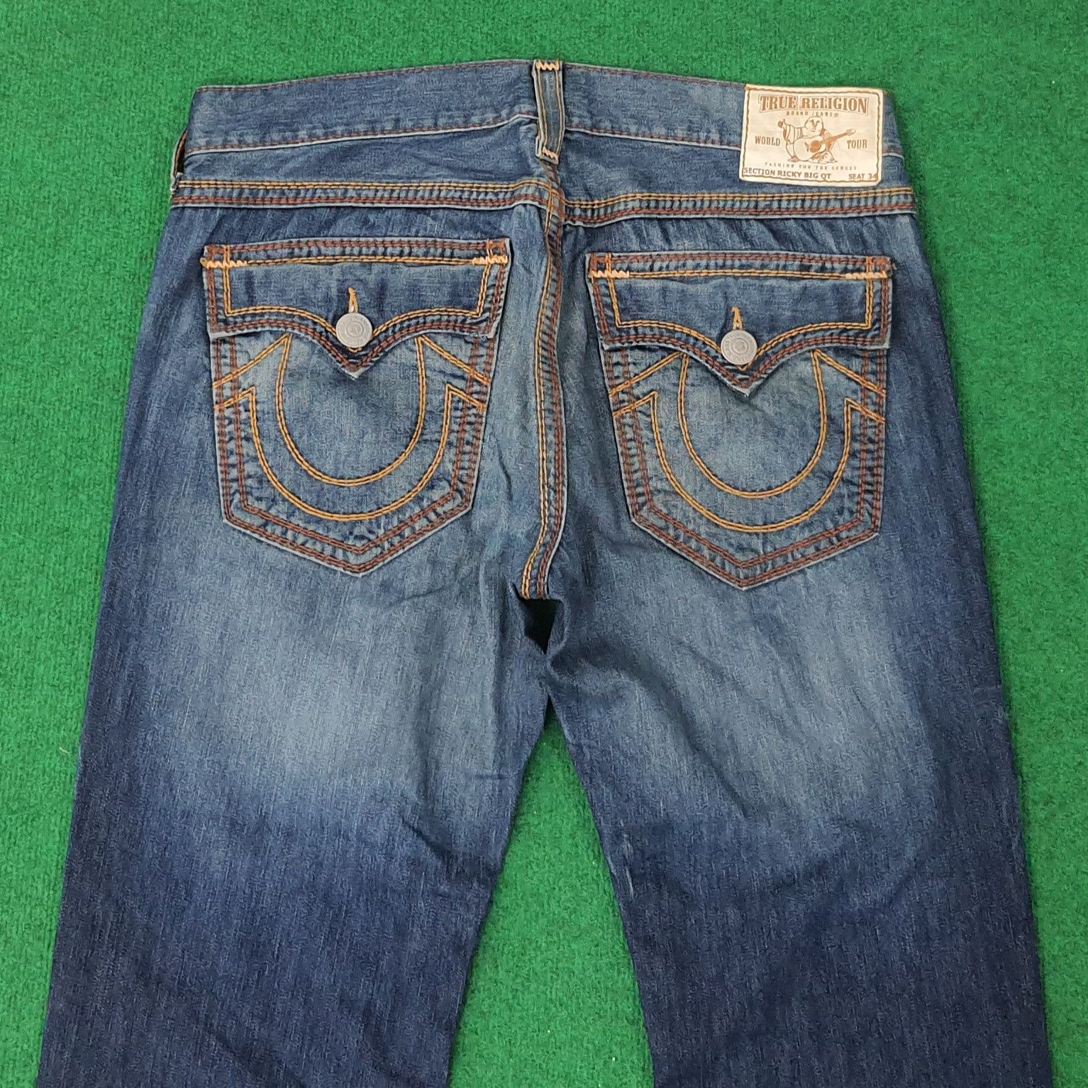 True Religion Vintage True Religion American Denim Jeans C258N2 Size US 37 - 2 Thumbnail