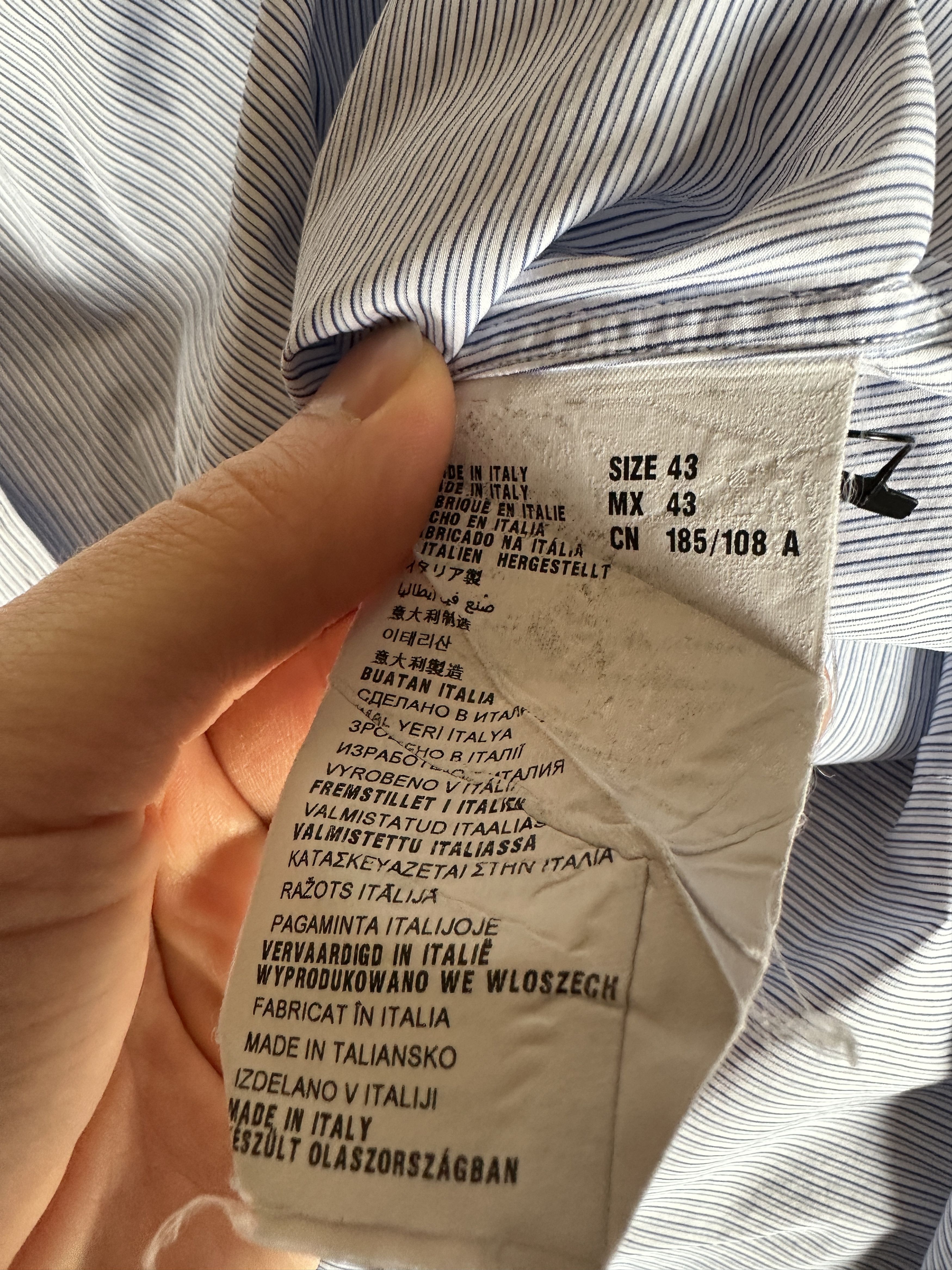 Prada Prada Striped Button Up Shirt Size US M / EU 48-50 / 2 - 4 Thumbnail