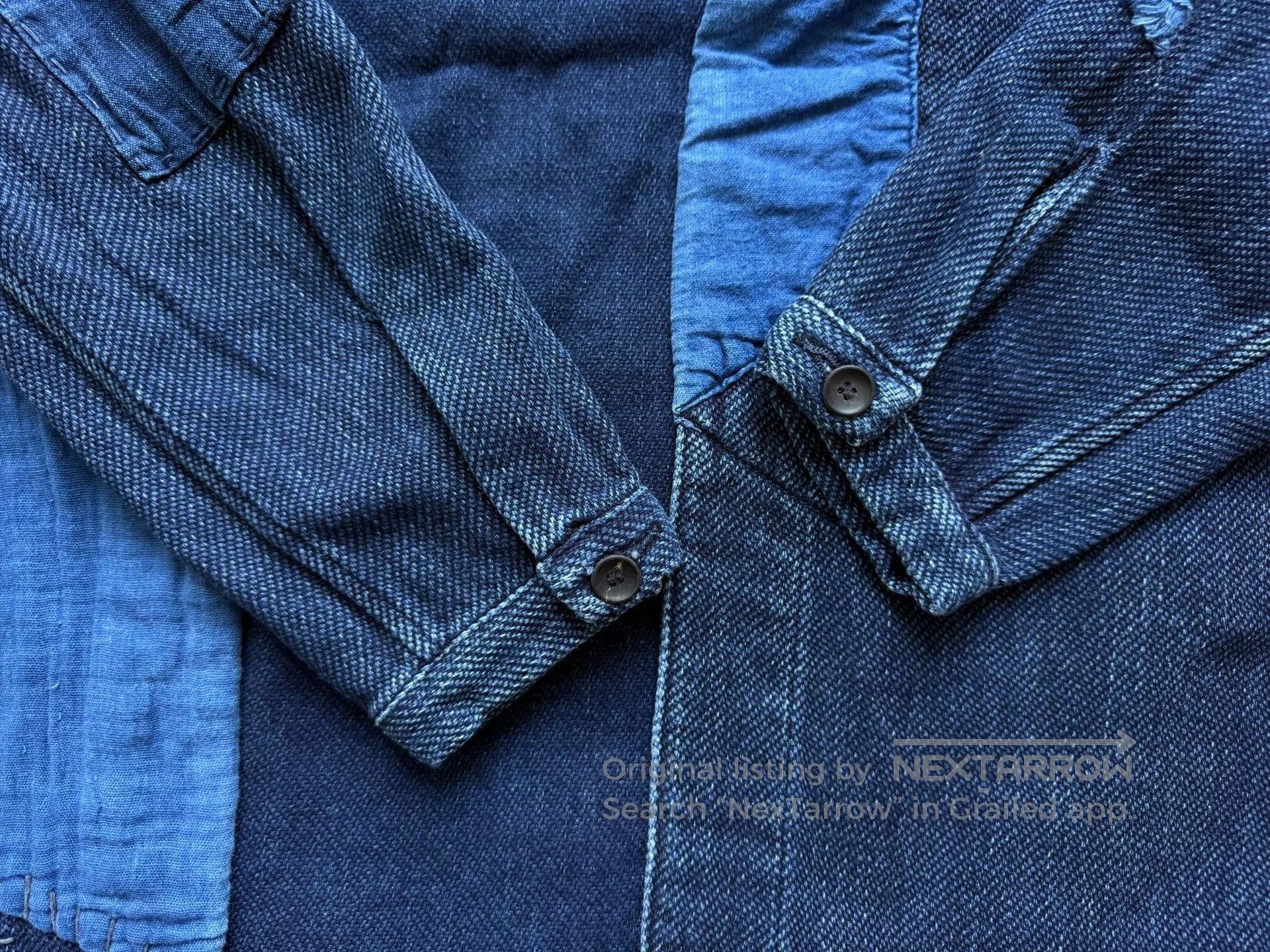 Soulive Soulive Setto Indigo Washed Patchwork Robe. Size US M / EU 48-50 / 2 - 7 Thumbnail