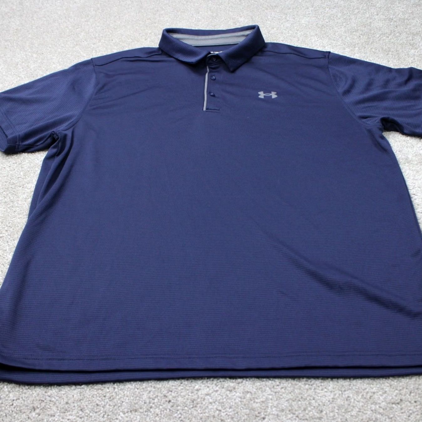 Under Armour Under Armour Polo Shirt Mens 3XL XXXL Blue Short Sleeve Regular Fit Logo Breathable Polo Shirt 3XL Blue Under Armour HeatGear Brand- Under Armour的 Size US XXL / EU 58 / 5 - 3 Thumbnail