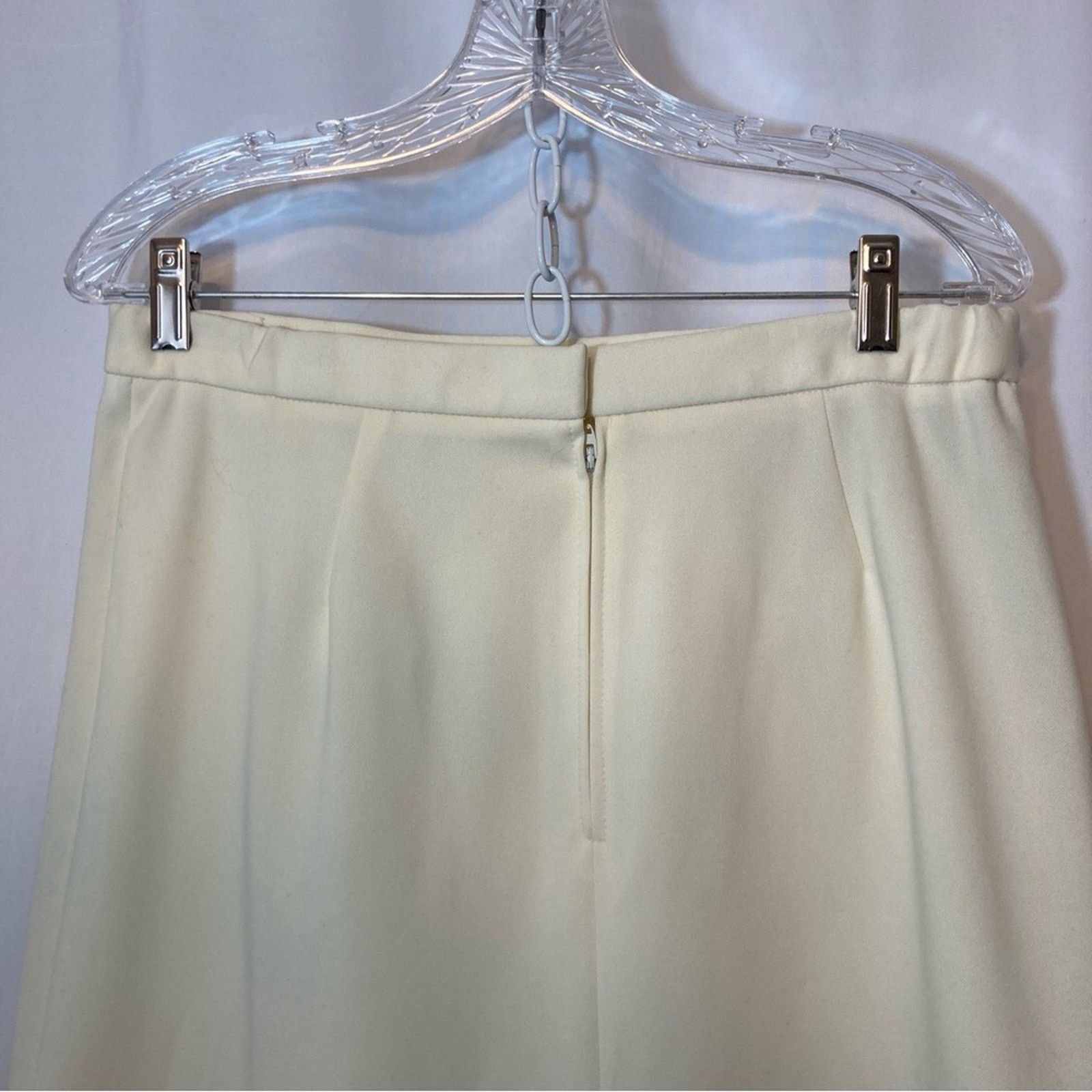 Other NWT Vintage Country Suburbans Ivory A-Line Back Slit Skirt Size 36" / US 14 / IT 50 - 3 Thumbnail
