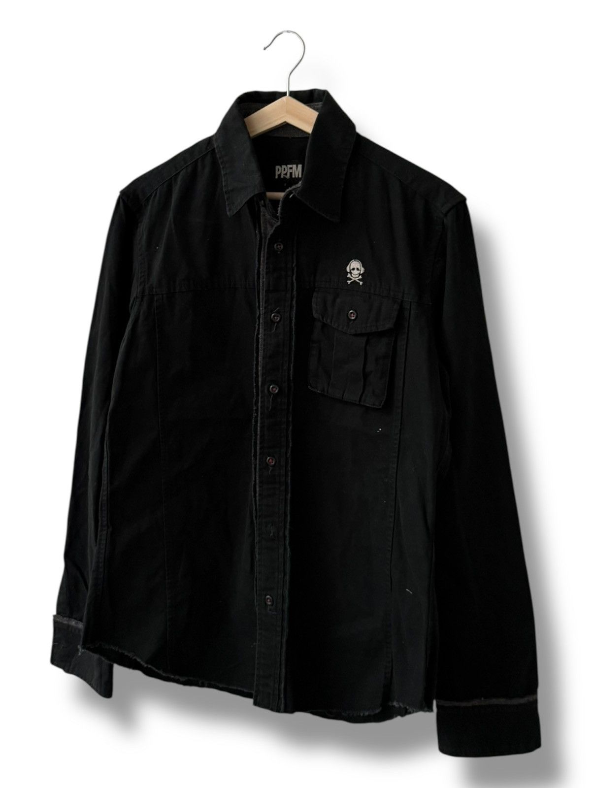 PPFM PPFM SKULL SINGLE POCKET JAPANESE BRAND SHIRT BUTTONS UP Size US L / EU 52-54 / 3 - 4 Thumbnail