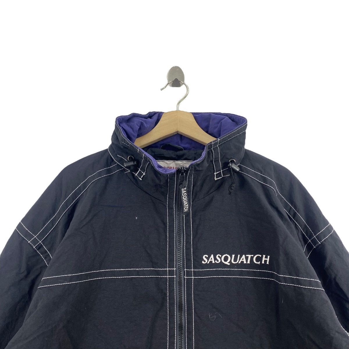 Japanese Brand SASQUATCH Japanese Brand Embroidered Brand Snoowboard Snow Size US XXL / EU 58 / 5 - 2 Thumbnail