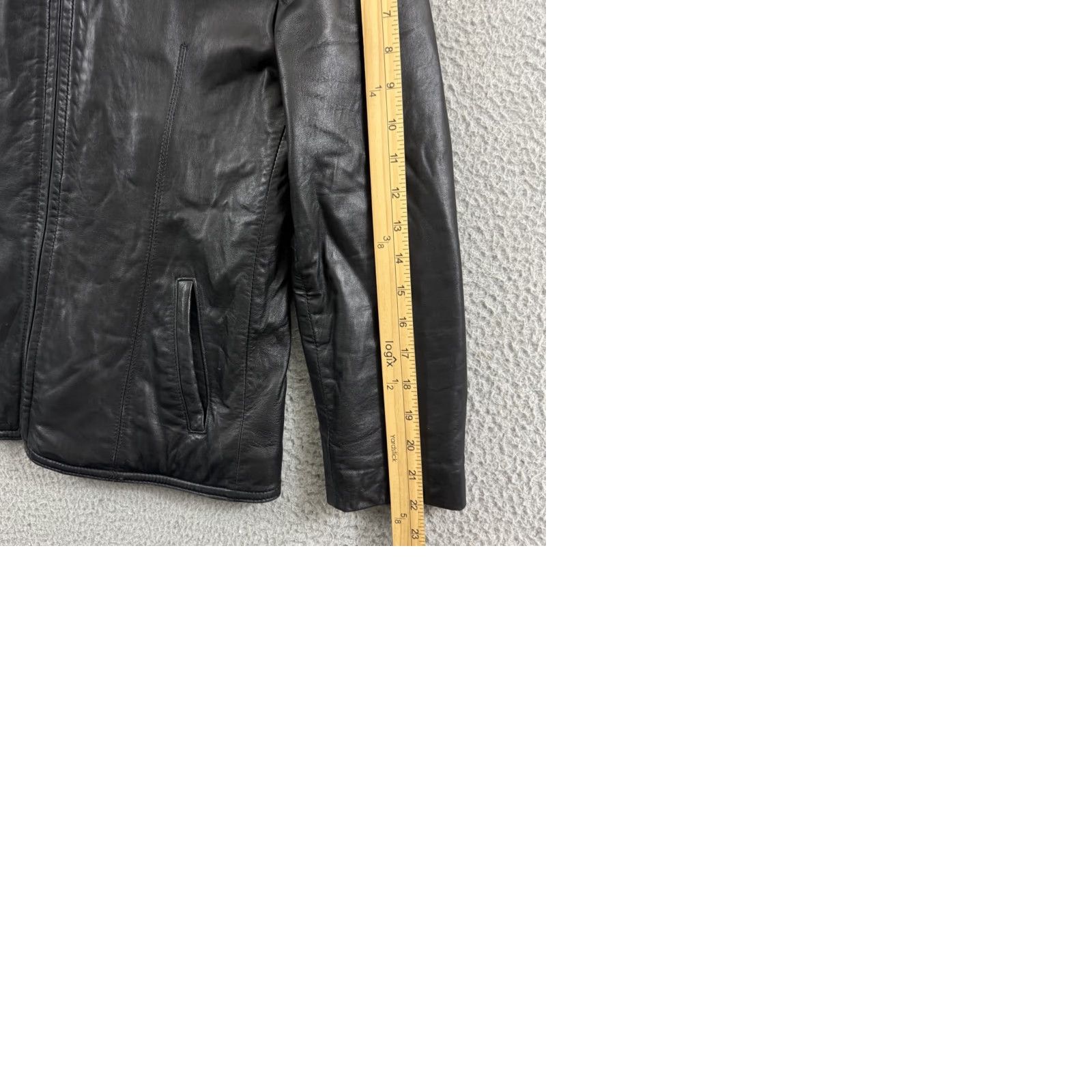 Skin VINTAGE Adler Collection Women's Small Petite Black Lamb Skin Leather Moto Biker Jacket Size S / US 4 / IT 40 - 9 Thumbnail