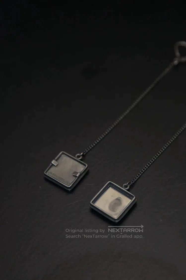 Ann Demeulemeester Ann Demeulemeester Silver Square Earrings. Size ONE SIZE - 2 Thumbnail