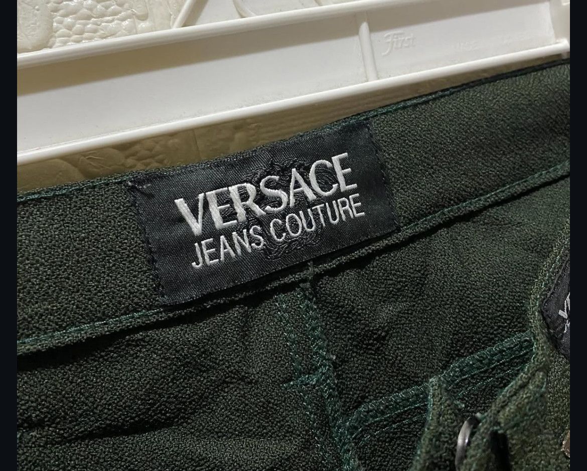 Versace 90s Versace Jeans Couture Wool Pants Size US 28 / EU 44 - 5 Thumbnail