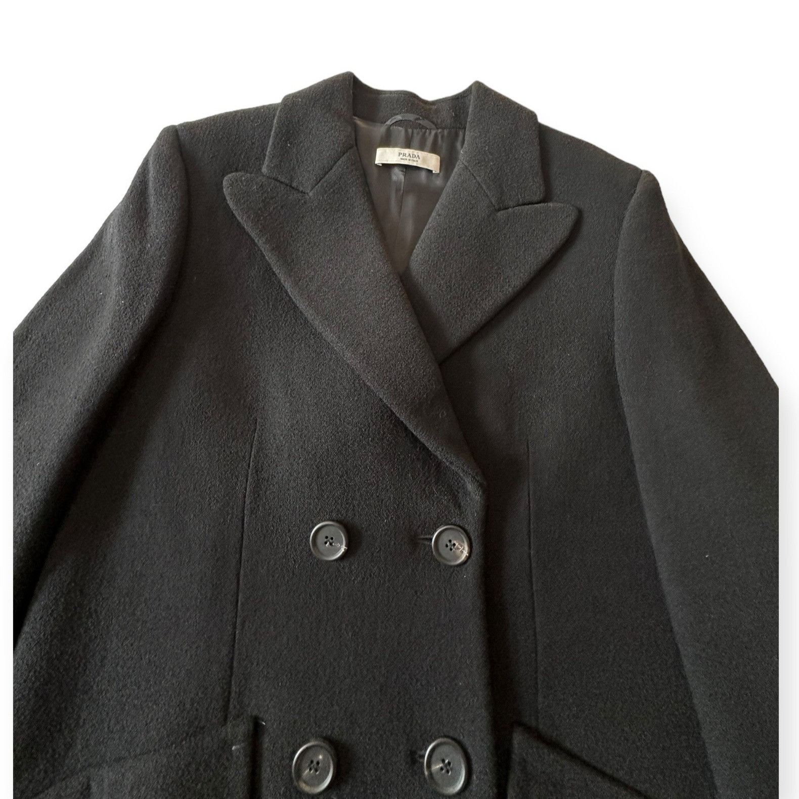 Prada Prada Archival F/W 2009 Runway Look 14 Double-Breasted Wool Size M / US 6-8 / IT 42-44 - 12 Thumbnail