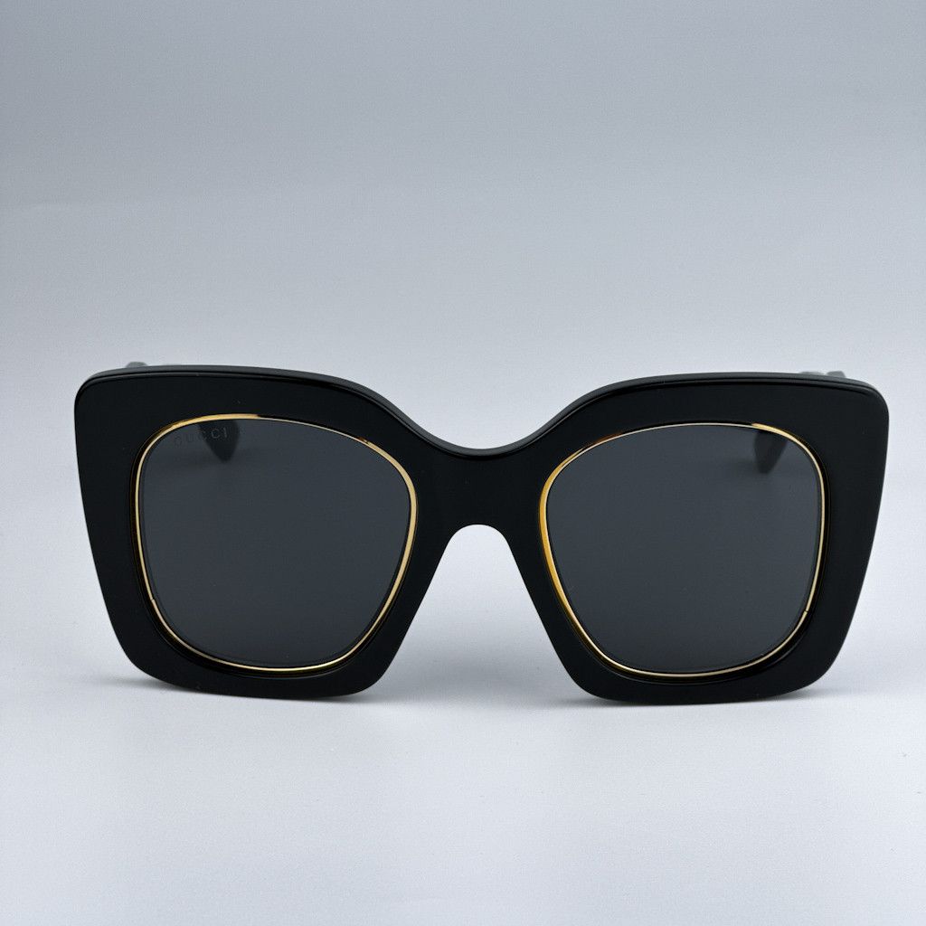 Gucci NEW Gucci GG1151S 001 Cat Eye Oversized Unisex Sunglasses Size ONE SIZE - 2 Thumbnail