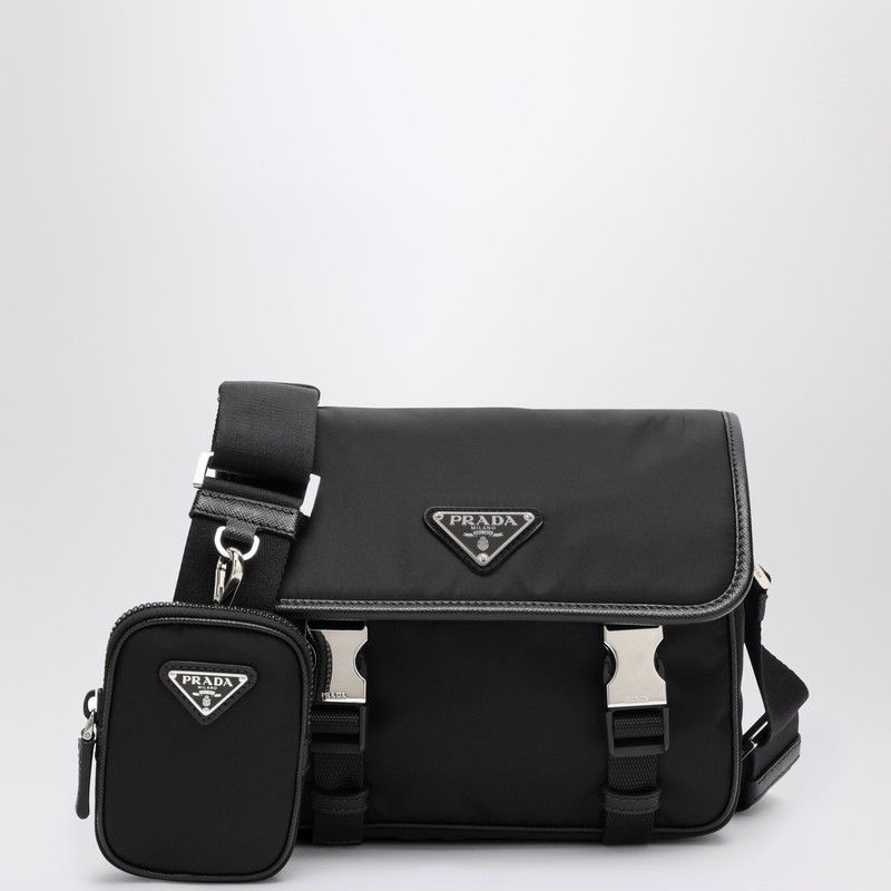 Prada Prada Black Re-Nylon Shoulder Bag Size ONE SIZE - 1 Thumbnail