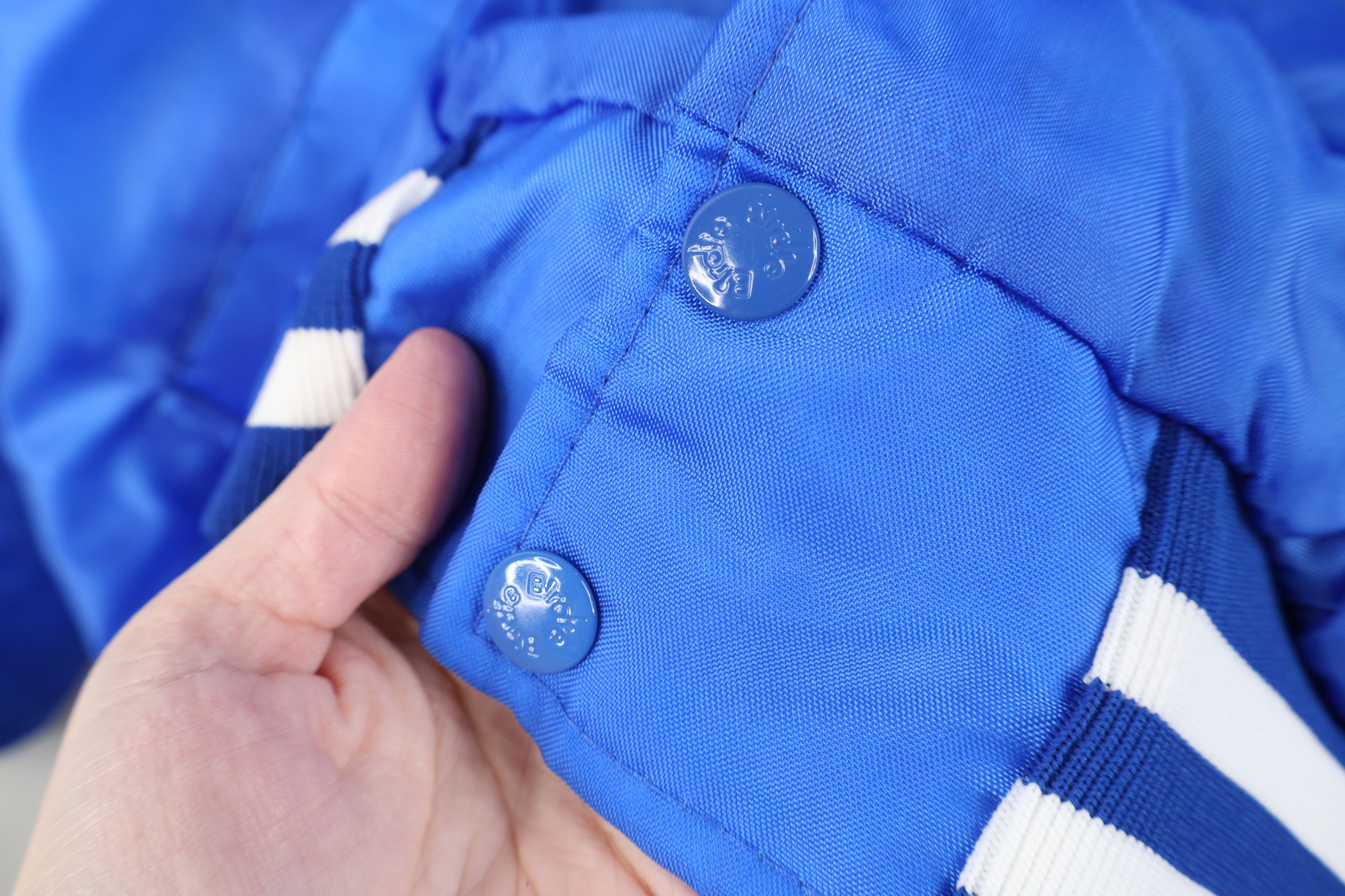 Vintage Vintage 70s Streetwear Satin Bomber Jacket Royal Blue USA Size US S / EU 44-46 / 1 - 6 Thumbnail