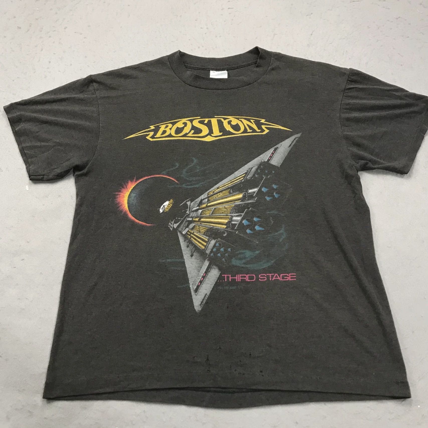 Vintage VINTAGE Boston Shirt Adult Large Third Stage Thin Rock Band Tour Single Stitch Size US L / EU 52-54 / 3 - 2 Thumbnail