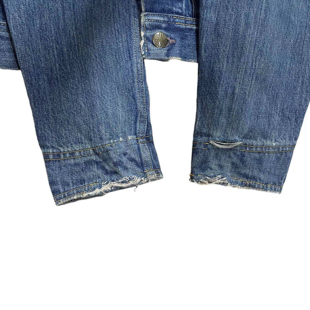 Blue Blue Japan × Indigo × Japanese Brand Vintage 90s Blue Blue Denim Jacket Size S / US 4 / IT 40 - 9 Thumbnail