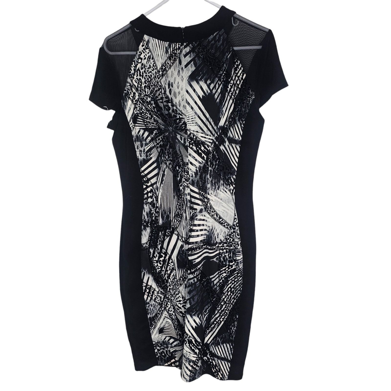 Joseph Ribkoff Joseph Ribkoff Womens Abstract Animal Print Sheath Dress 14 Size XL / US 12-14 / IT 48-50 - 9 Thumbnail