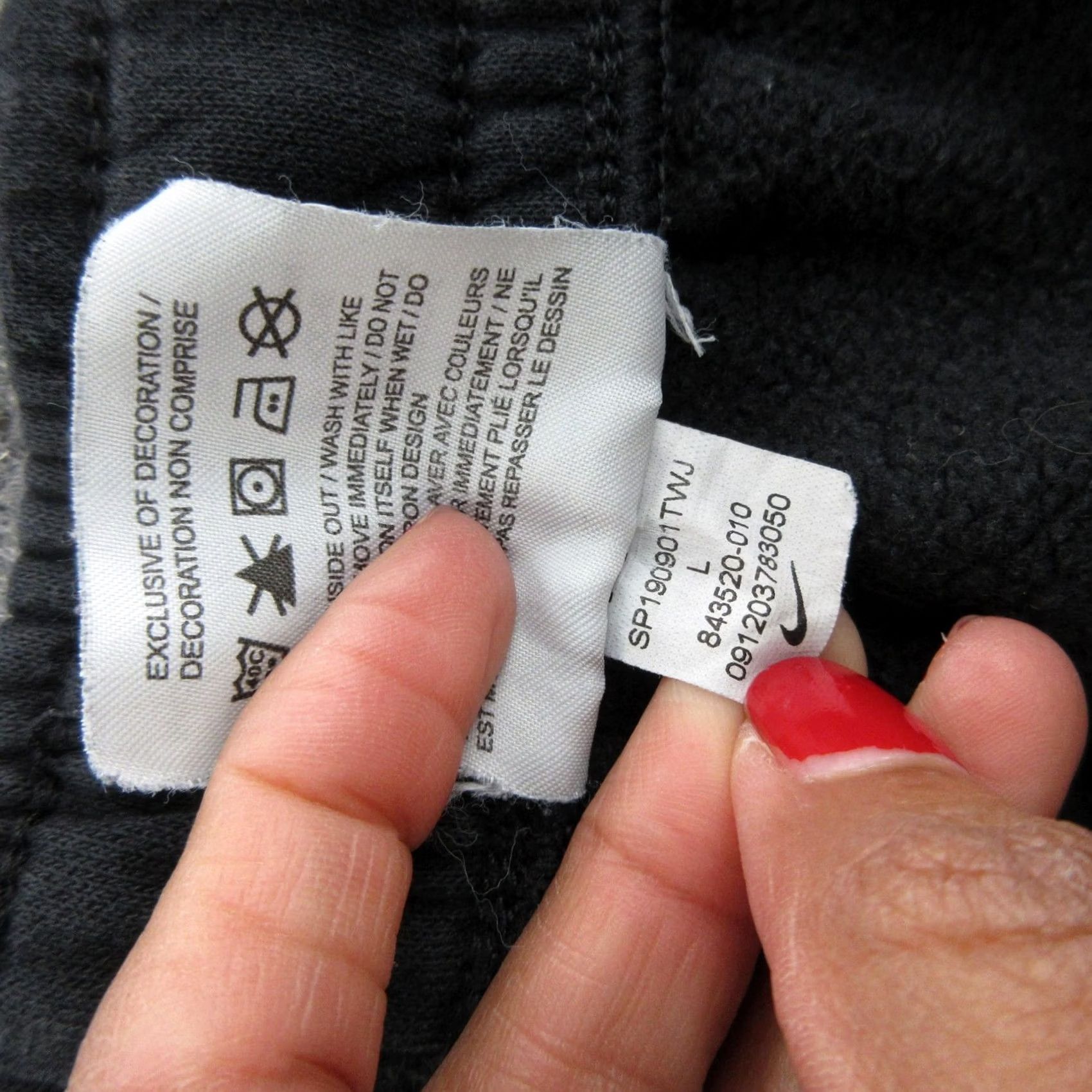 Nike Nike Sweat Shorts Mens Large Black Fleece Drawstring Pockets 10 Inseam Gym Wear Size US 33 - 6 Thumbnail