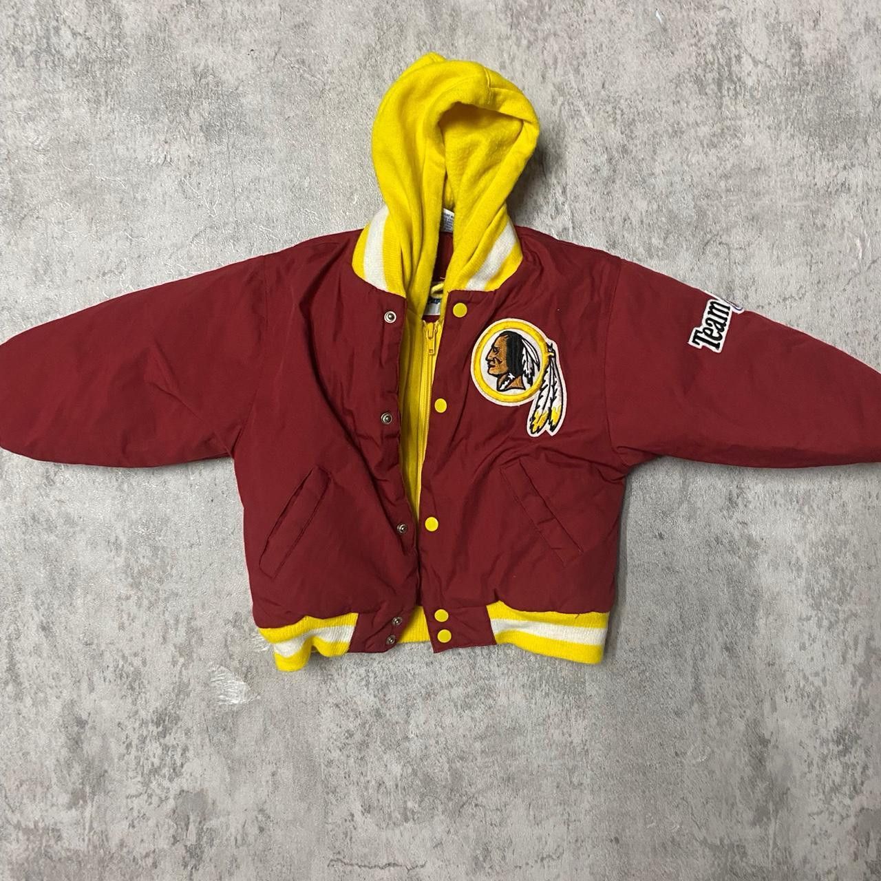 Other Red and yellow Washington Redskins varsity jacket #NFL Size ONE SIZE - 1 Thumbnail
