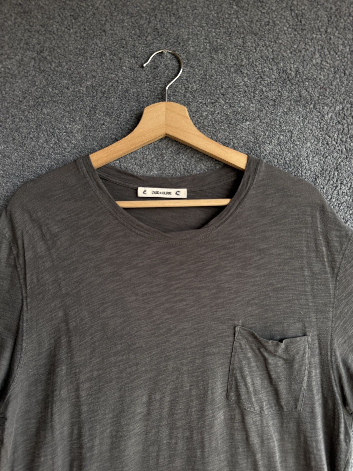 Zadig & Voltaire Zadig & Voltaire Stockholm Slub T-Shirt Size US XL / EU 56 / 4 - 2 Thumbnail