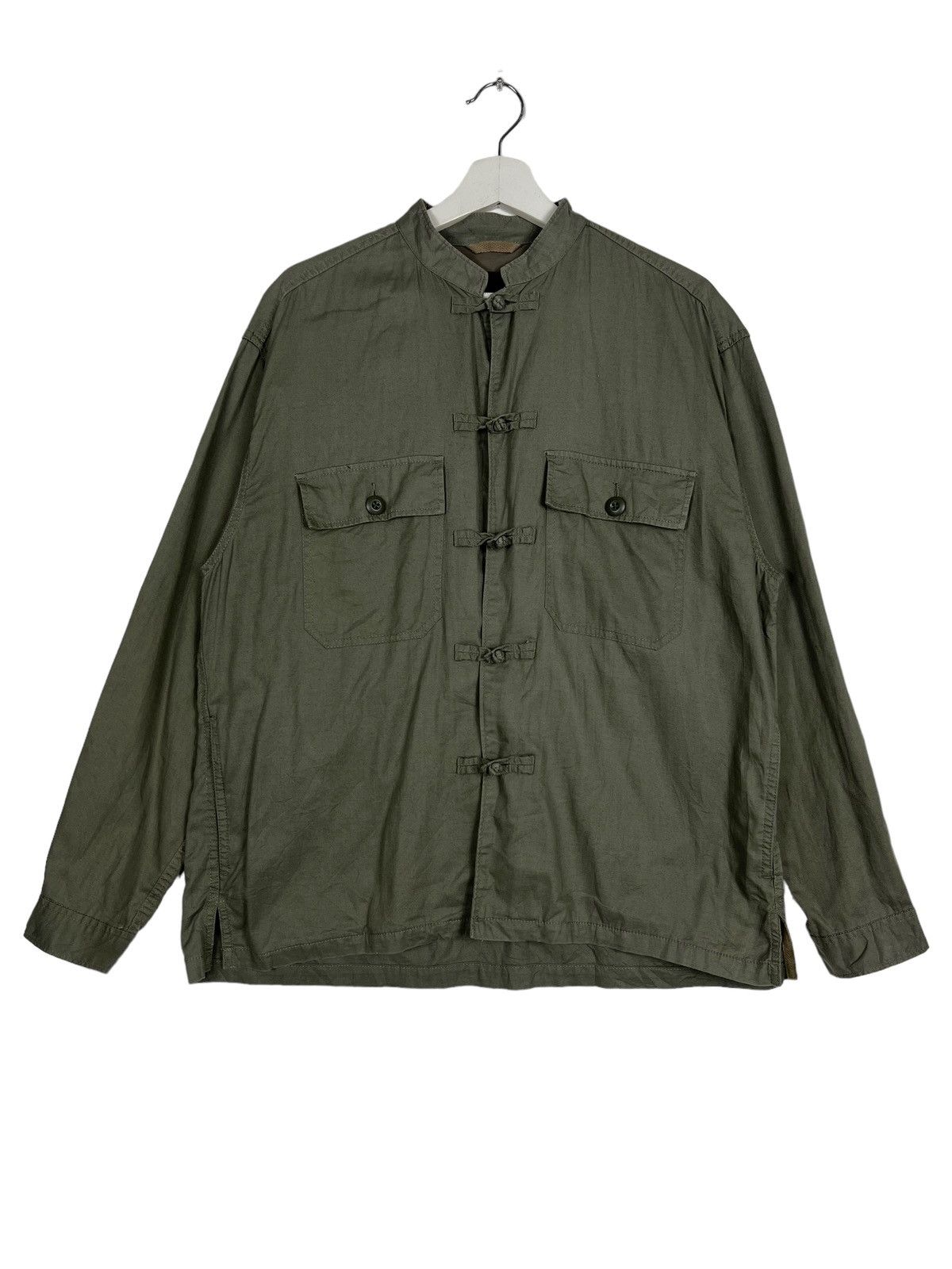 Beams Plus 🔥 BEAMS MANDARIN MILITARY SHIRTS JACKET Size US M / EU 48-50 / 2 - 1 Thumbnail