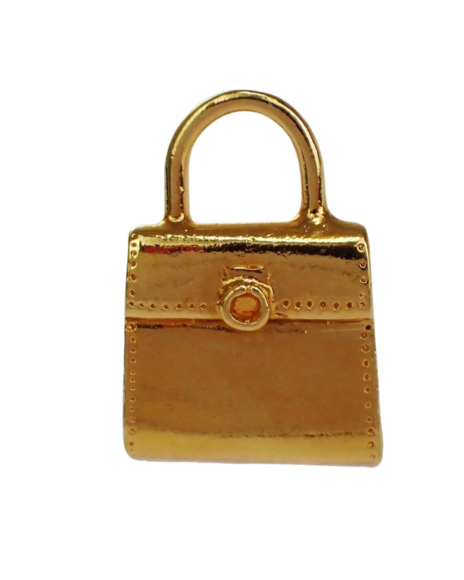 image of Celine Gold-Plated Brooch - Elegant And Timeless Accessory, Women's