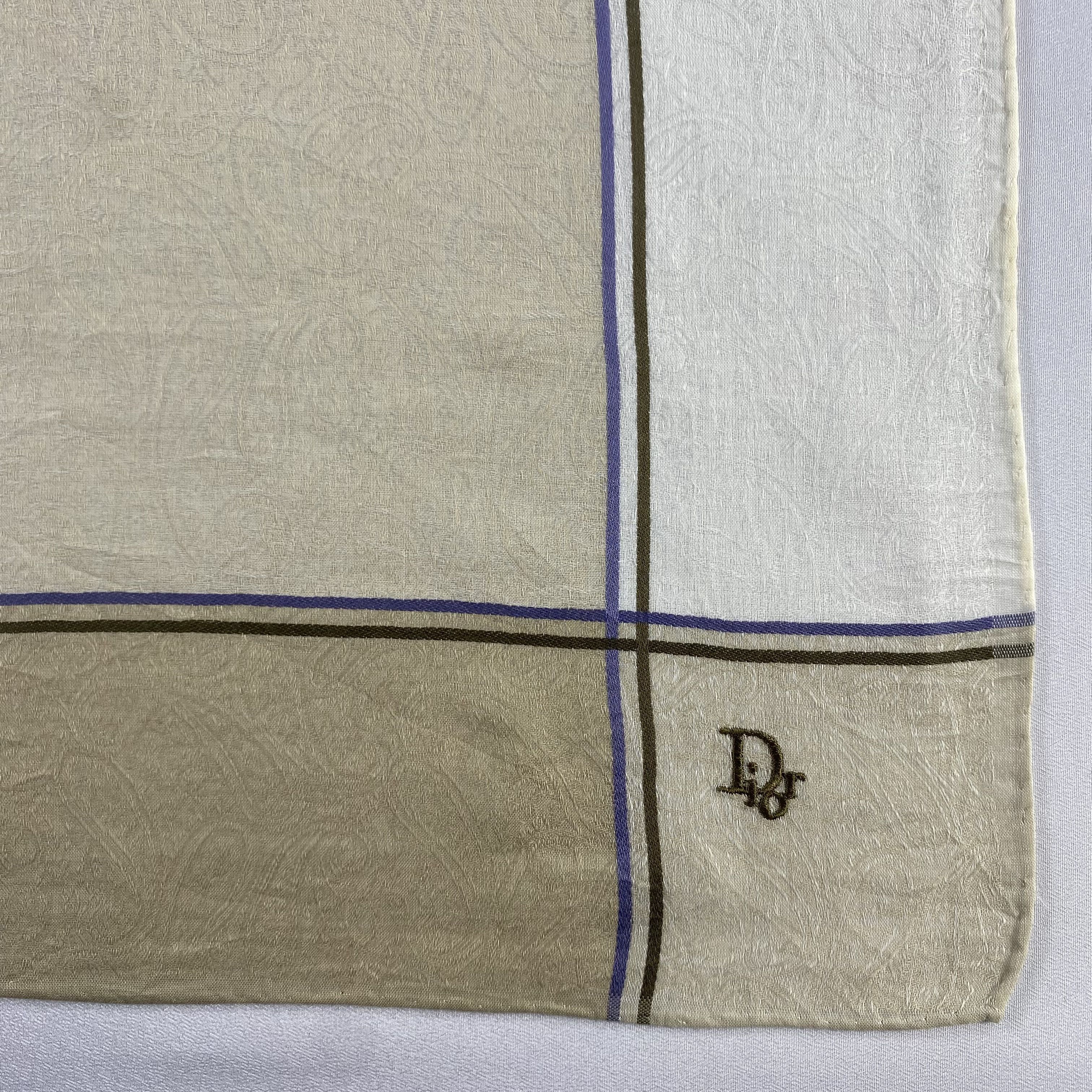 Vintage Dior Bandana/ Handkerchief / Neckerchief-P1445 Size ONE SIZE - 3 Thumbnail