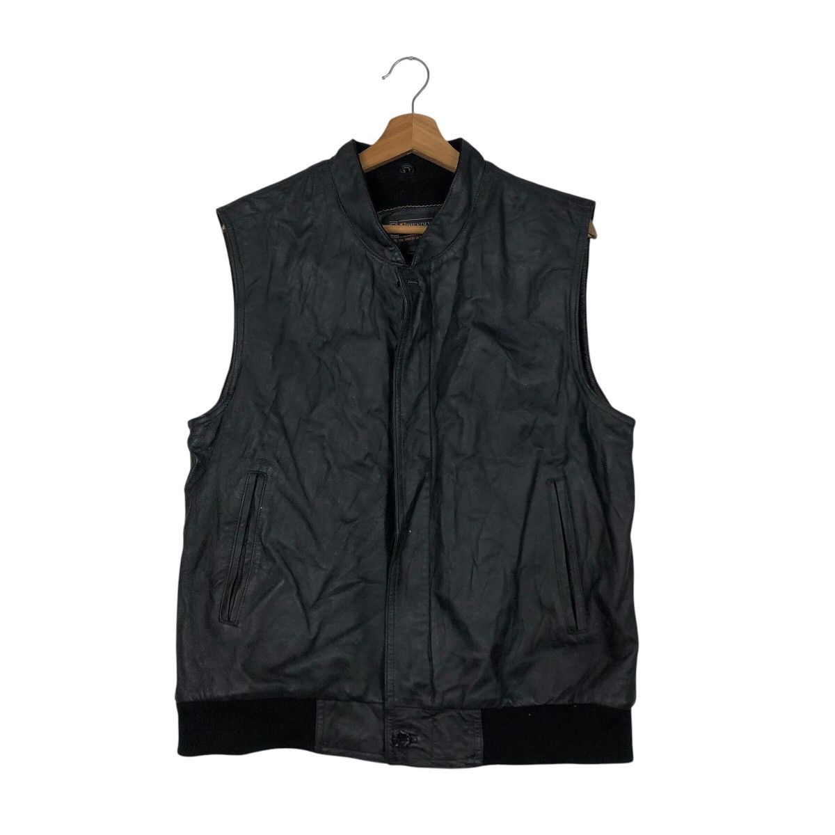 Japanese Brand × Vintage 📌Vintage Biker Wear Vest Jacket Friendly Word Size US M / EU 48-50 / 2 - 2 Thumbnail