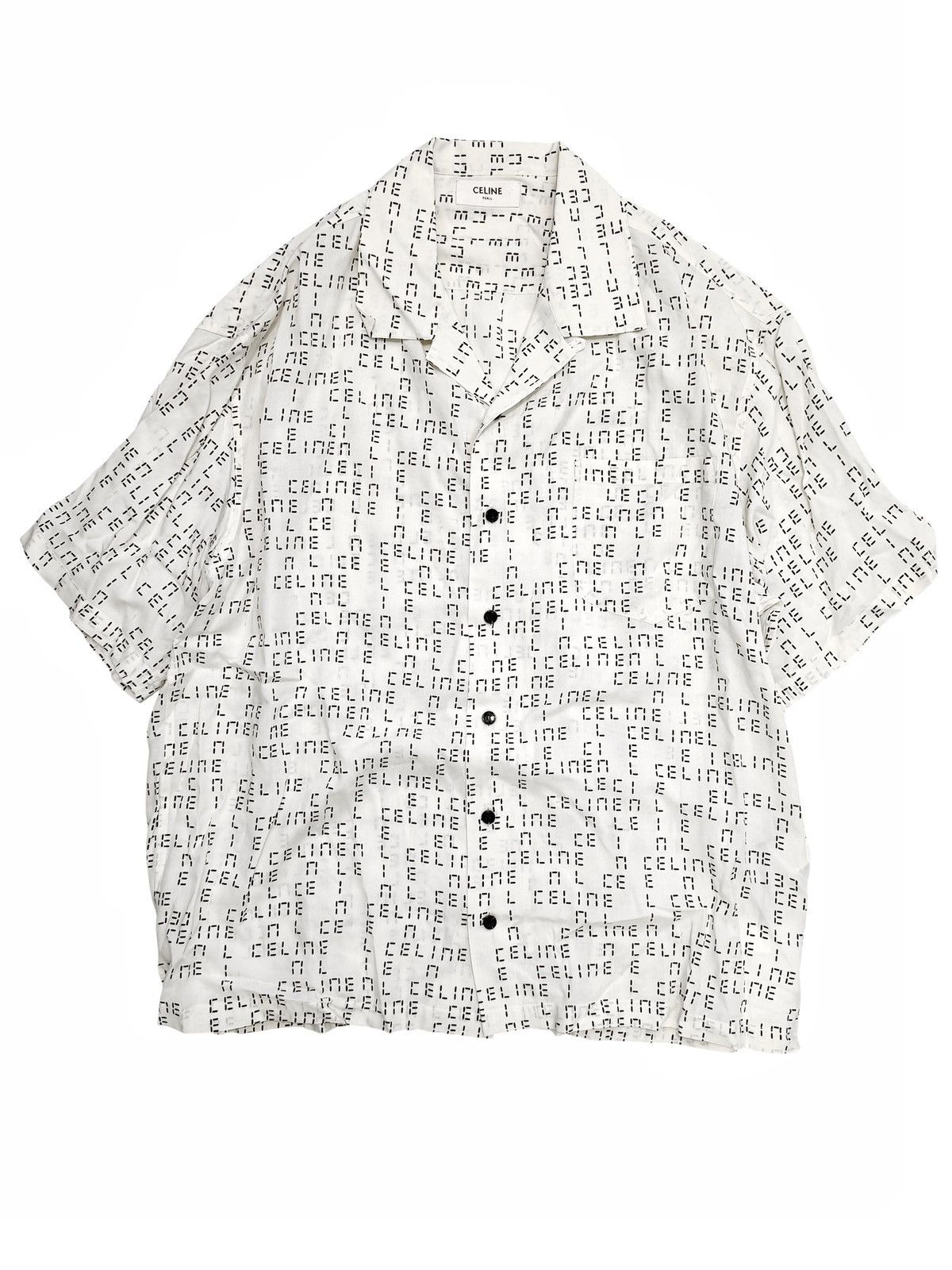 Celine Digital Clock Viscose Shirt Size US M / EU 48-50 / 2 - 1 Thumbnail