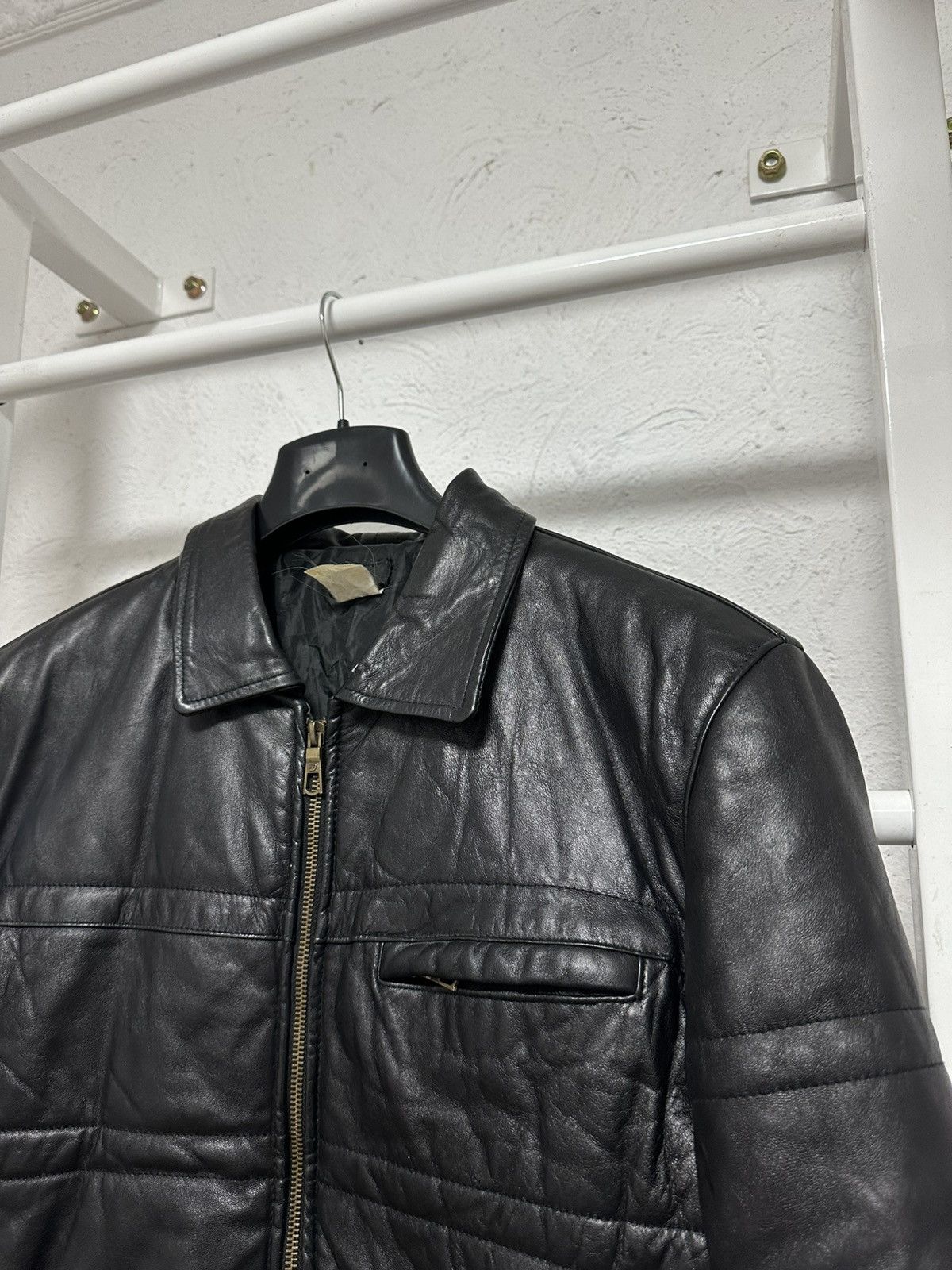 Vintage Fly Black Genuine Leather Bomber Jacket Size S Size US S / EU 44-46 / 1 - 2 Thumbnail