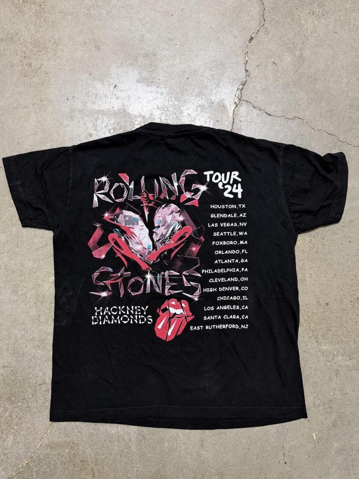 The Rolling Stones Rolling Stones Hackney Diamonds Tour Concert Merch 2024 Size ONE SIZE - 4 Thumbnail
