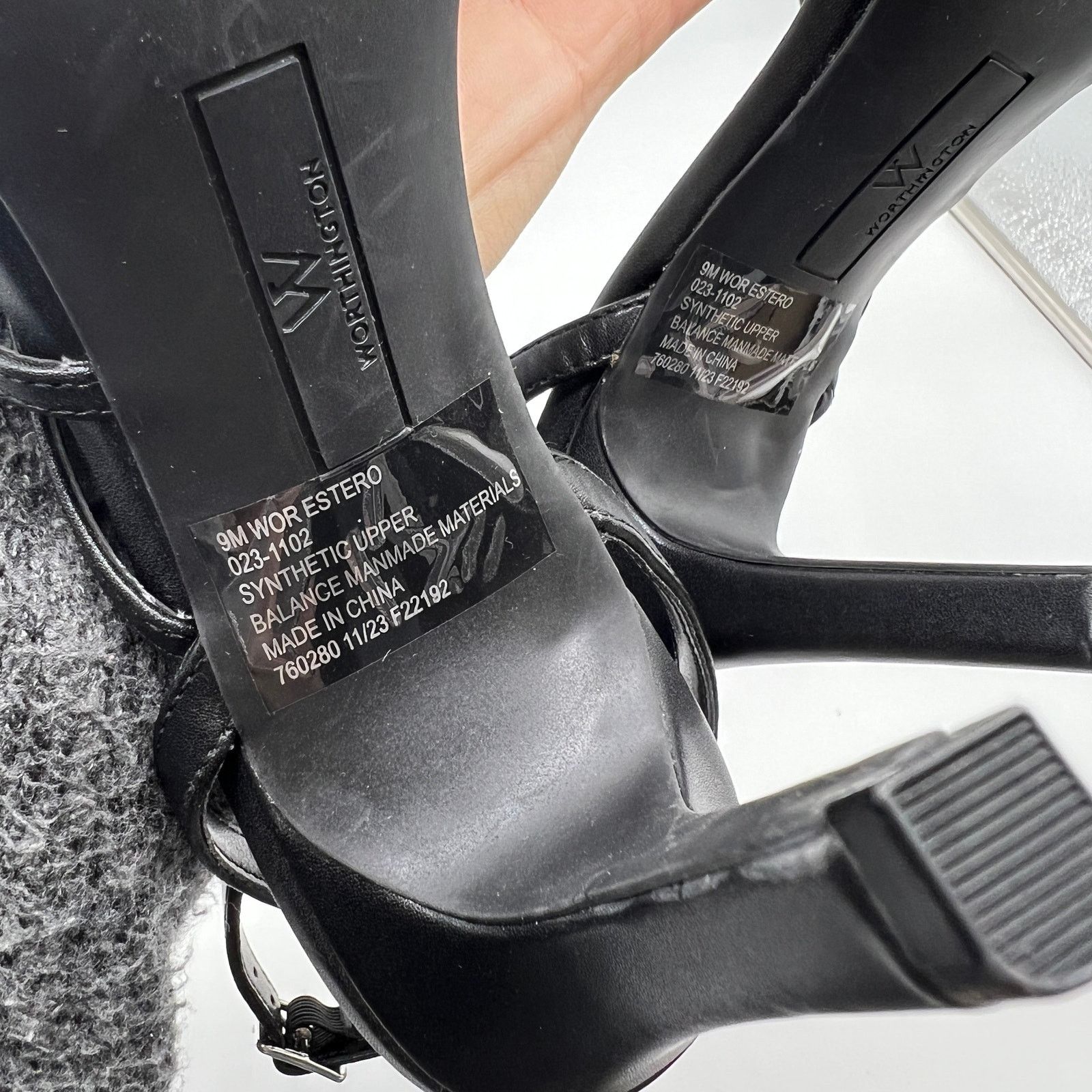 Other Worthington Women Shoes Estero Black Heeled Sandals Size 9M Size US 9 / IT 39 - 11 Thumbnail