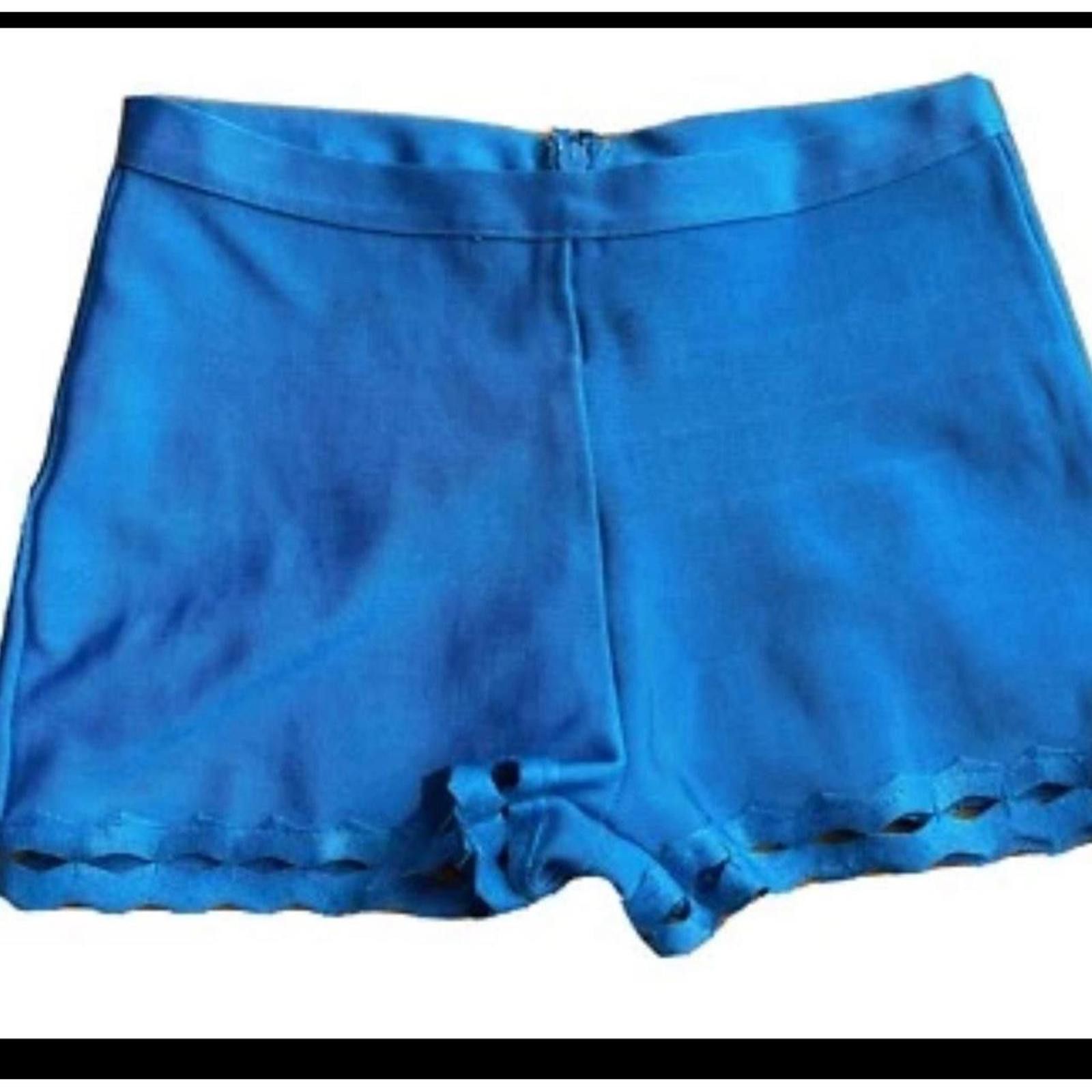 Other Blue lace trim shorts #y2kfashion Size 28" / US 6 / IT 42 - 2 Thumbnail