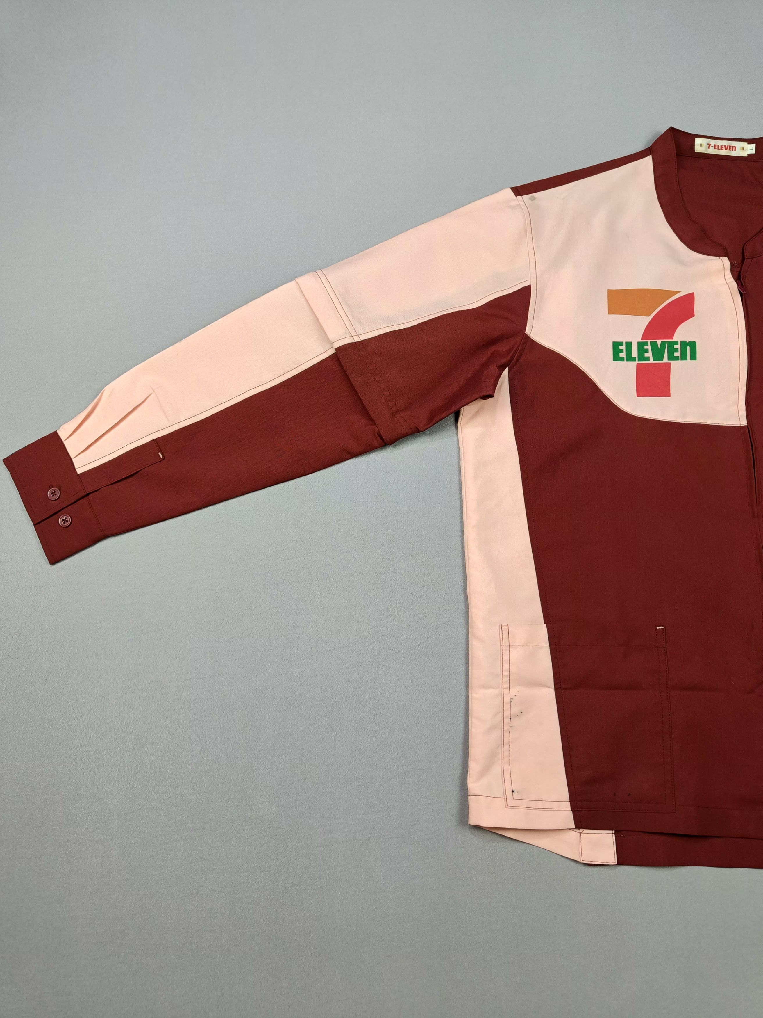 Vintage RARE💥7 Eleven Detachable Sleeve Workers Uniforms Size US L / EU 52-54 / 3 - 6 Thumbnail