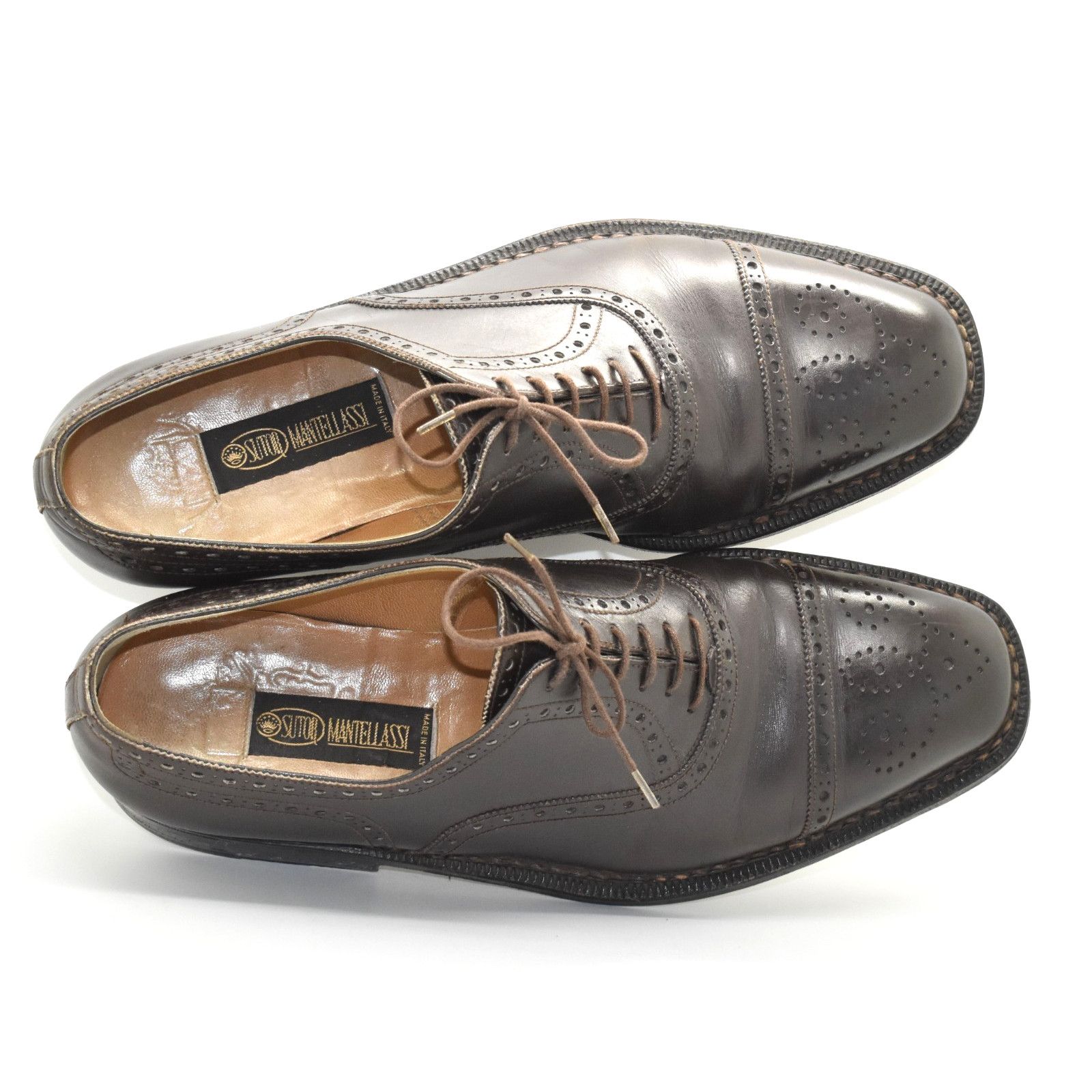Sutor Mantellassi A8 SUTOR MANTELLASSI Brown Leather Cap Toe Oxford Shoes 10 Size US 10 / EU 43 - 3 Thumbnail
