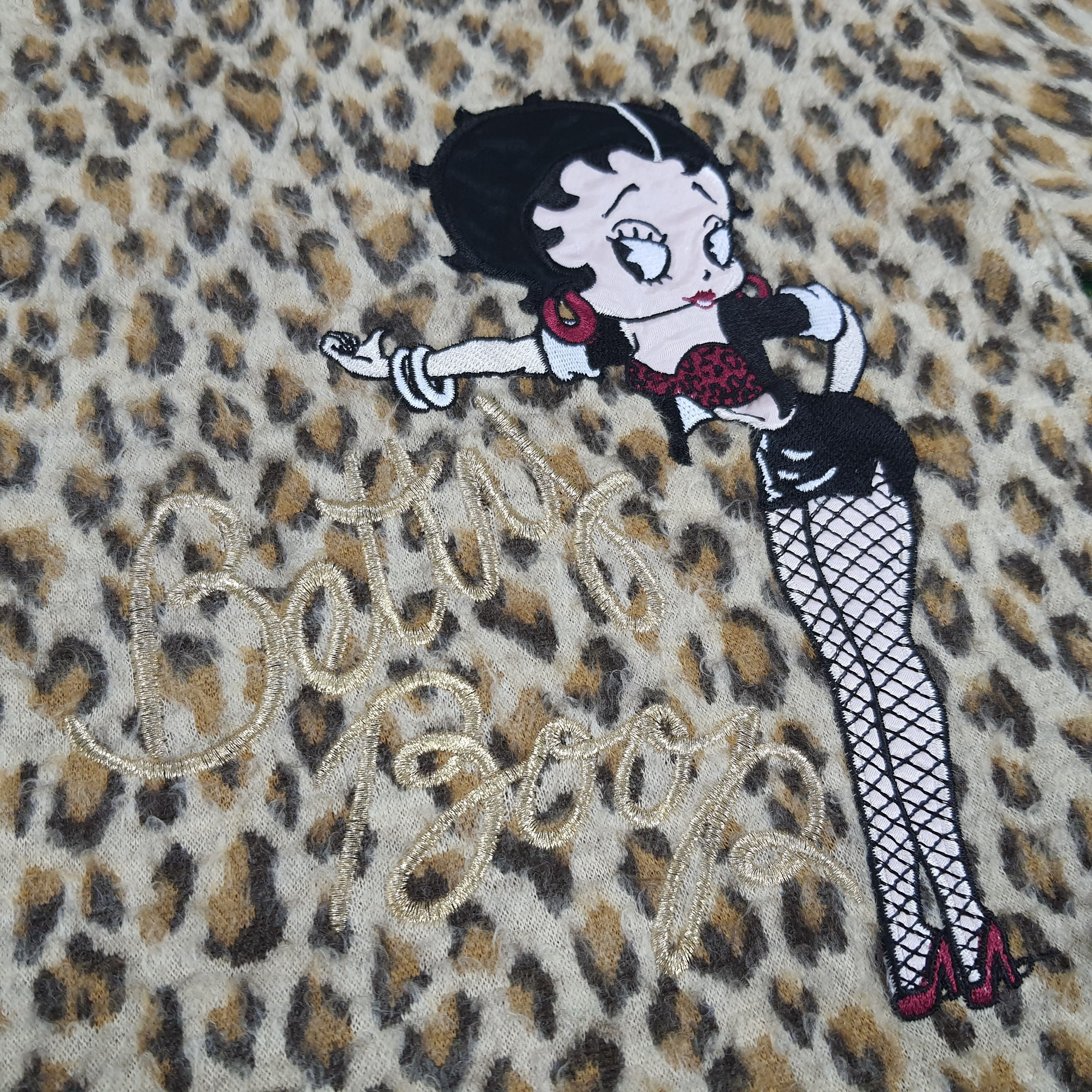Vintage Vintage Betty Boop Leopard Long Sleeve Tshirt Size S / US 4 / IT 40 - 2 Thumbnail