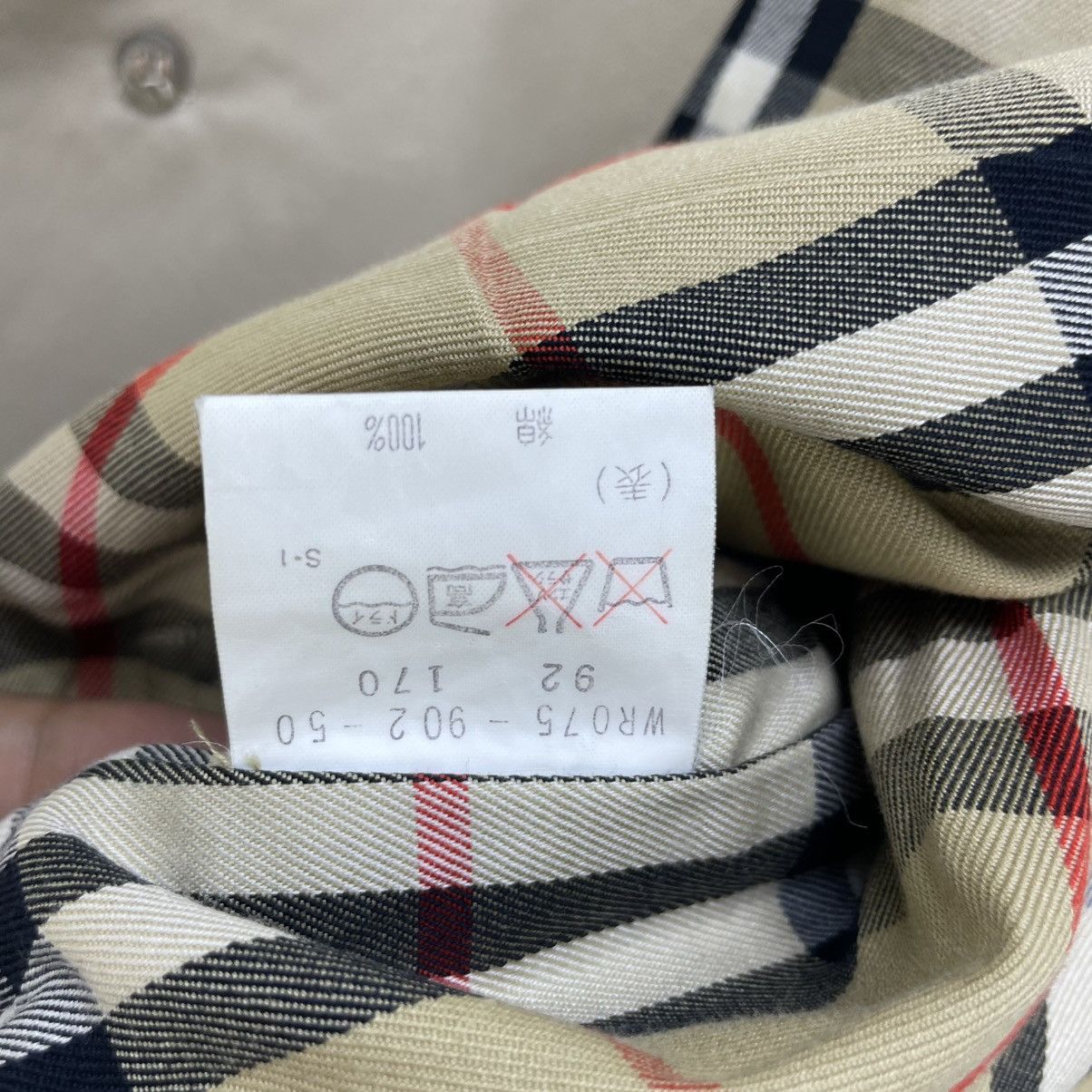 Autumn Cashmere × Burberry × Vintage 💥Vintage Burberrys Nova Check Trench Coat Jacket Size US M / EU 48-50 / 2 - 8 Thumbnail