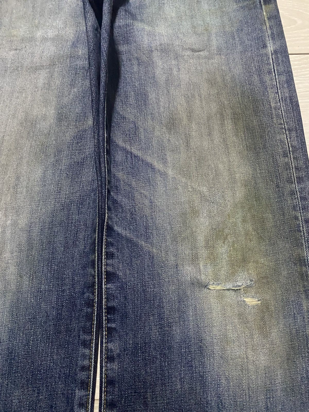 Japanese Brand Vintage Uniqlo S-003 Faded Wash Grunge Distressed Baggy Jean Size US 30 / EU 46 - 8 Thumbnail