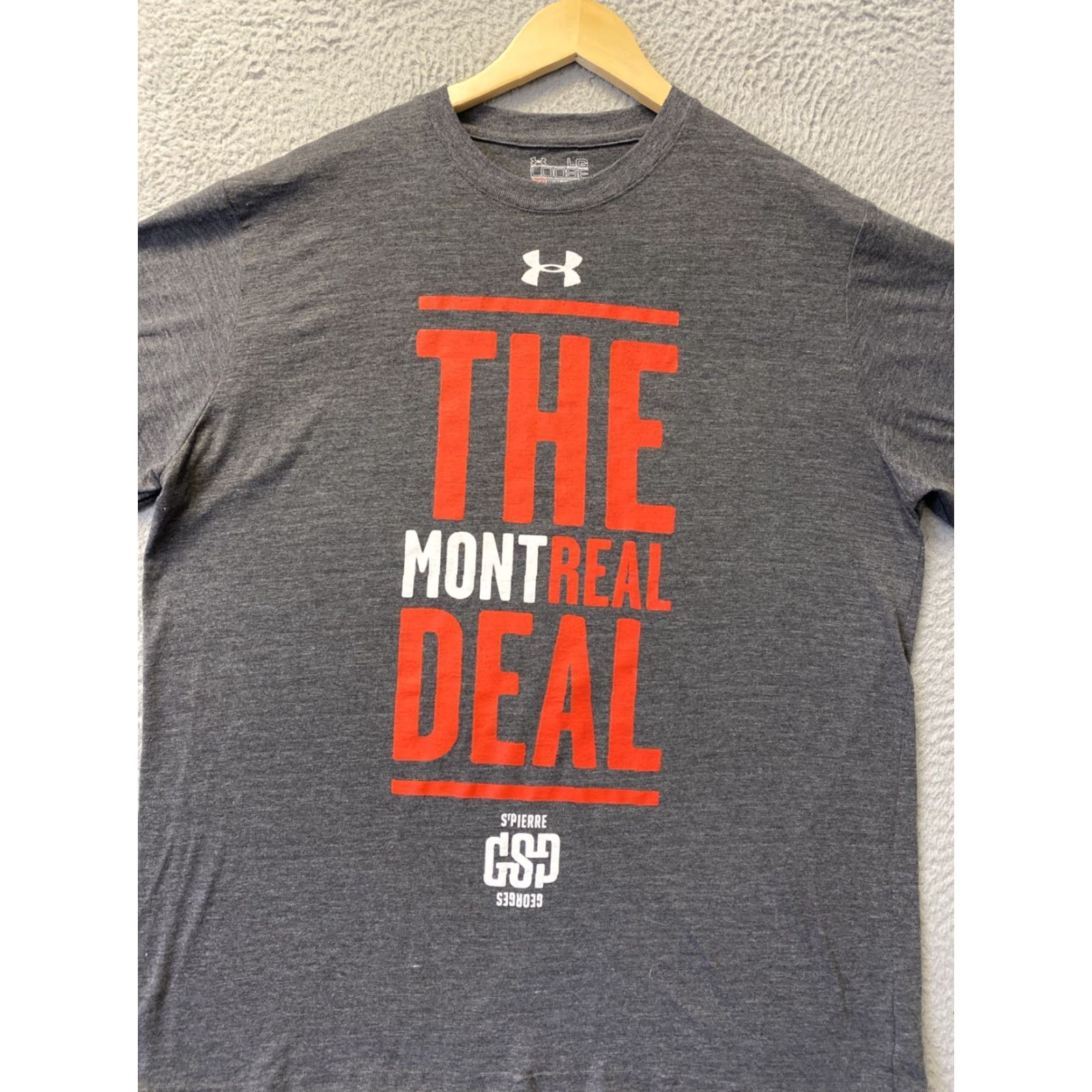 Under Armour Under Armour Shirt L Adult Gray The Montreal Deal Logo Mens 85-78 Size US L / EU 52-54 / 3 - 2 Thumbnail