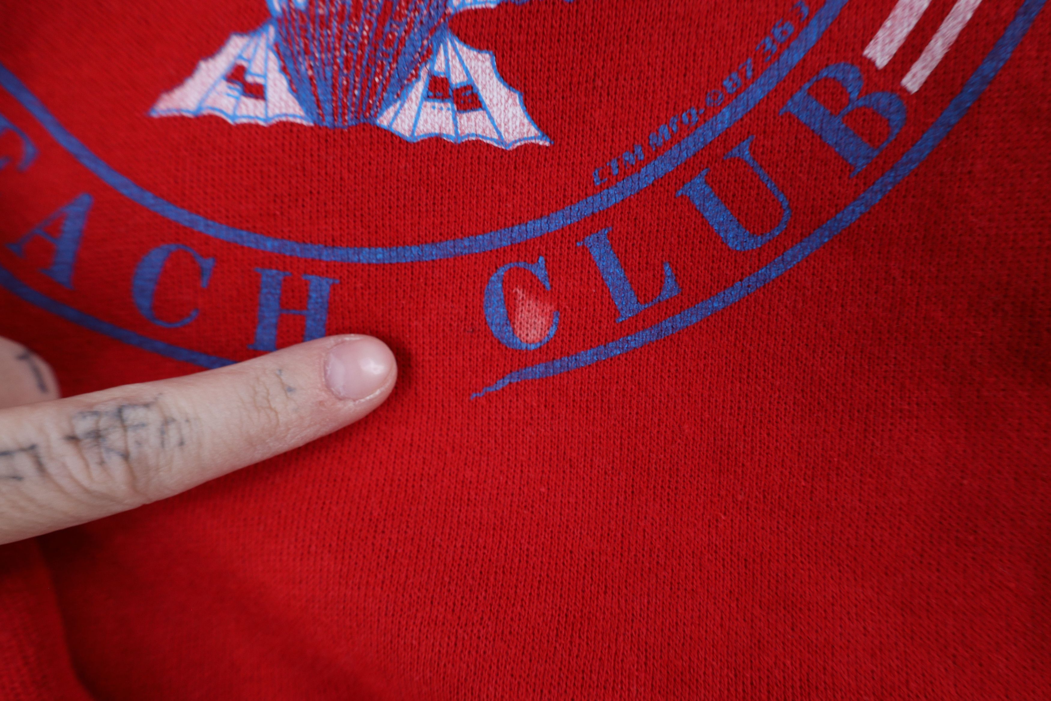 Vintage Vintage 90s Streetwear Florida Beach Club Sweatshirt USA Size L / US 10 / IT 46 - 5 Thumbnail