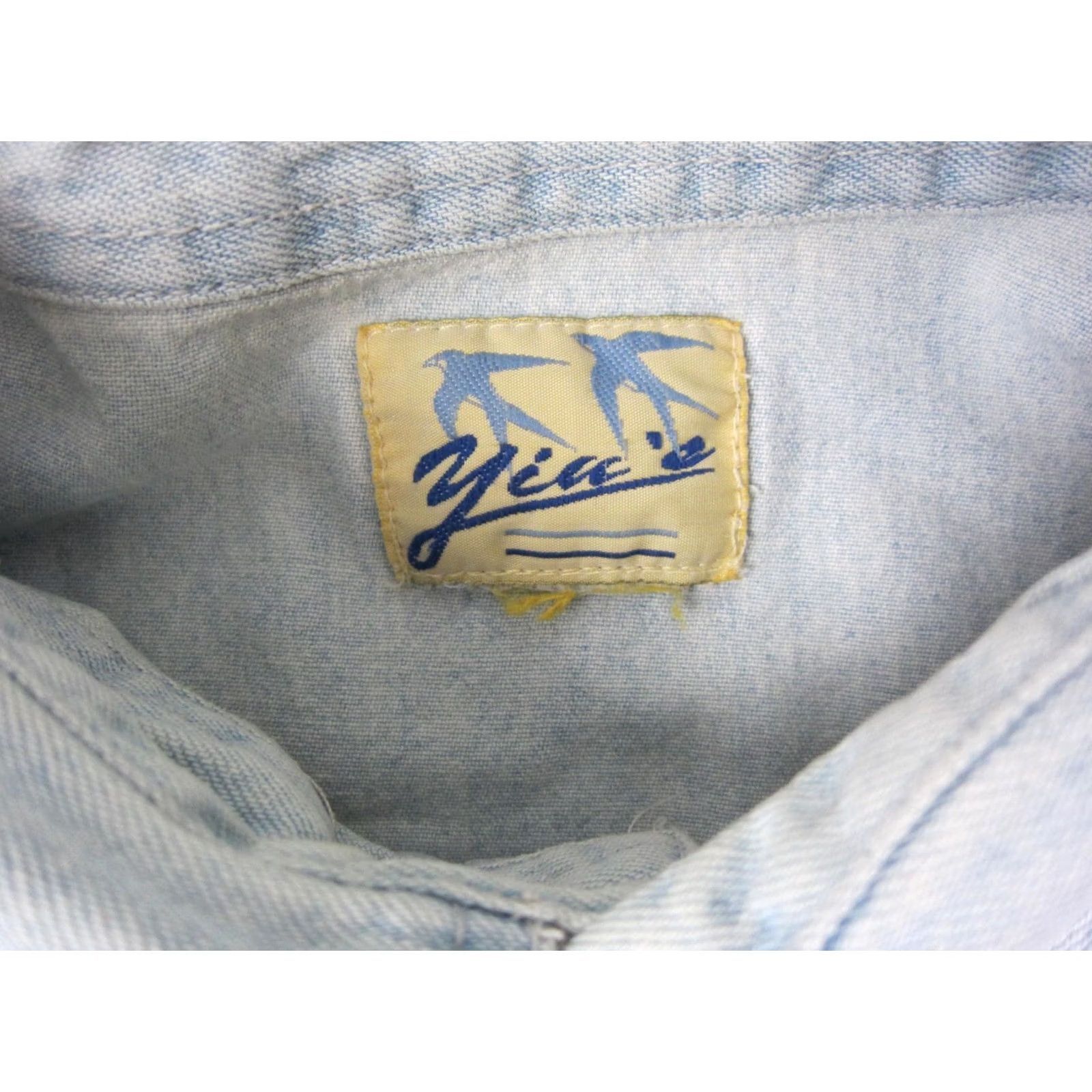 Denime VINTAGE Shirt Mens 2XL Blue Alcatraz Denim Federeal Penitentiary Size US XXL / EU 58 / 5 - 6 Thumbnail