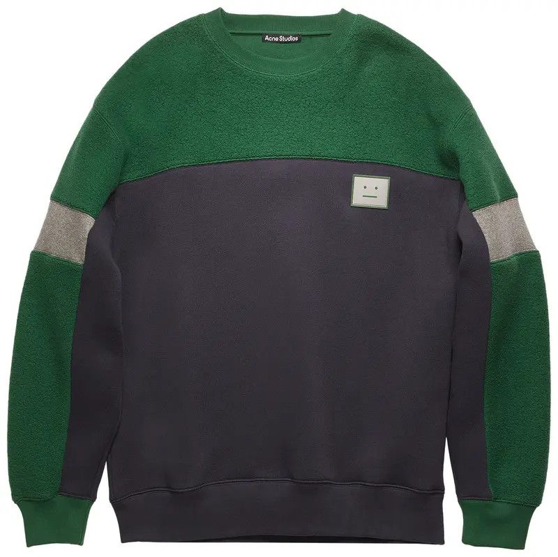 Acne Studios Fillmore Face Fleece Crewneck Sweatshirt (FW2020) Size US S / EU 44-46 / 1 - 1 Thumbnail
