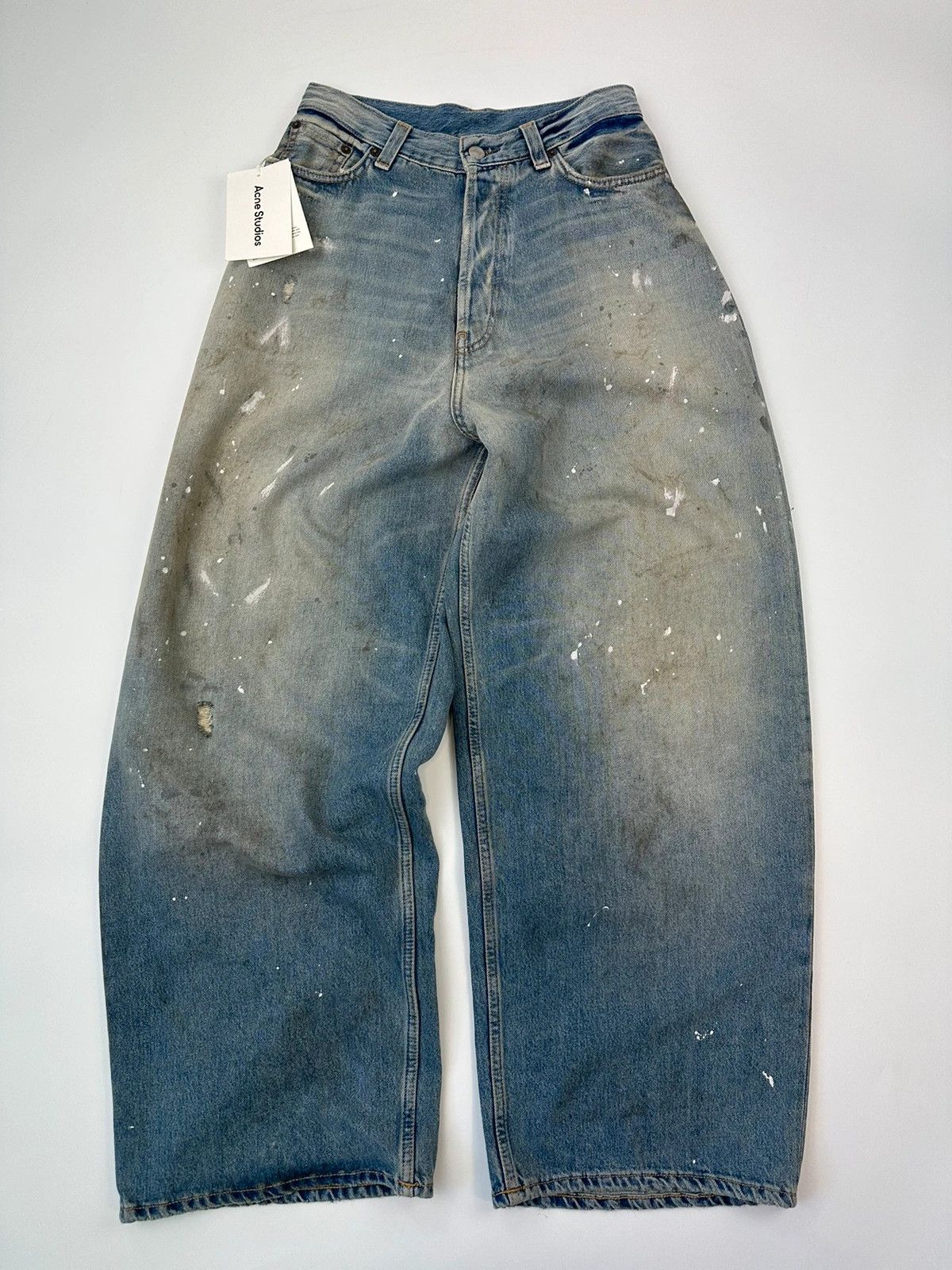Acne Studios Acne Studio Traflgar Paint Stains Baggy Jeans 2023FN Size 26" / US 2 / IT 38 - 2 Thumbnail