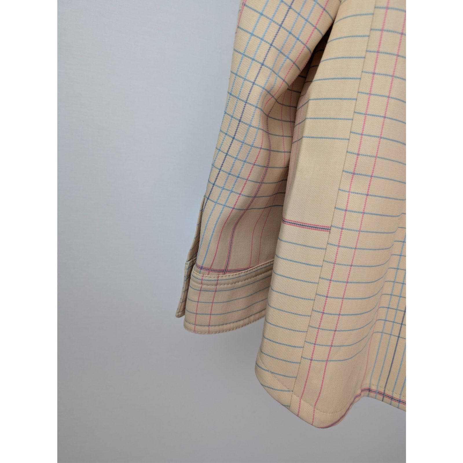 Bottega Veneta o1rshd1 Notebook Wool Twill Jacket in Beige / Pink / Blue 52 Size US L / EU 52-54 / 3 - 15 Thumbnail