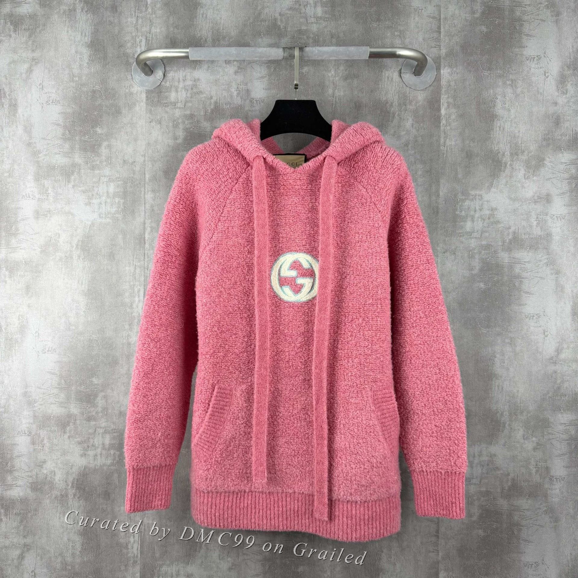 Gucci Gucci Embroidered Interlocking G Wool Teddy Hoodie Size XS / US 0-2 / IT 36-38 - 1 Thumbnail