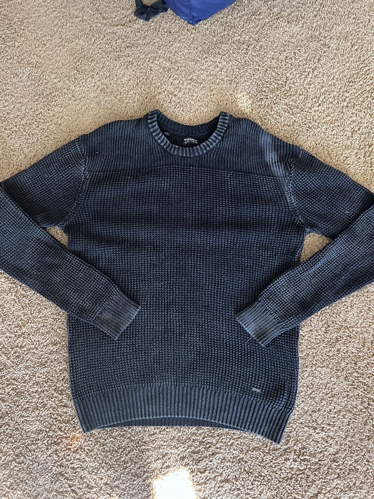 Buffalo David Bitton Overdyed Fisherman Knit sweater Size US L / EU 52-54 / 3 - 6 Thumbnail