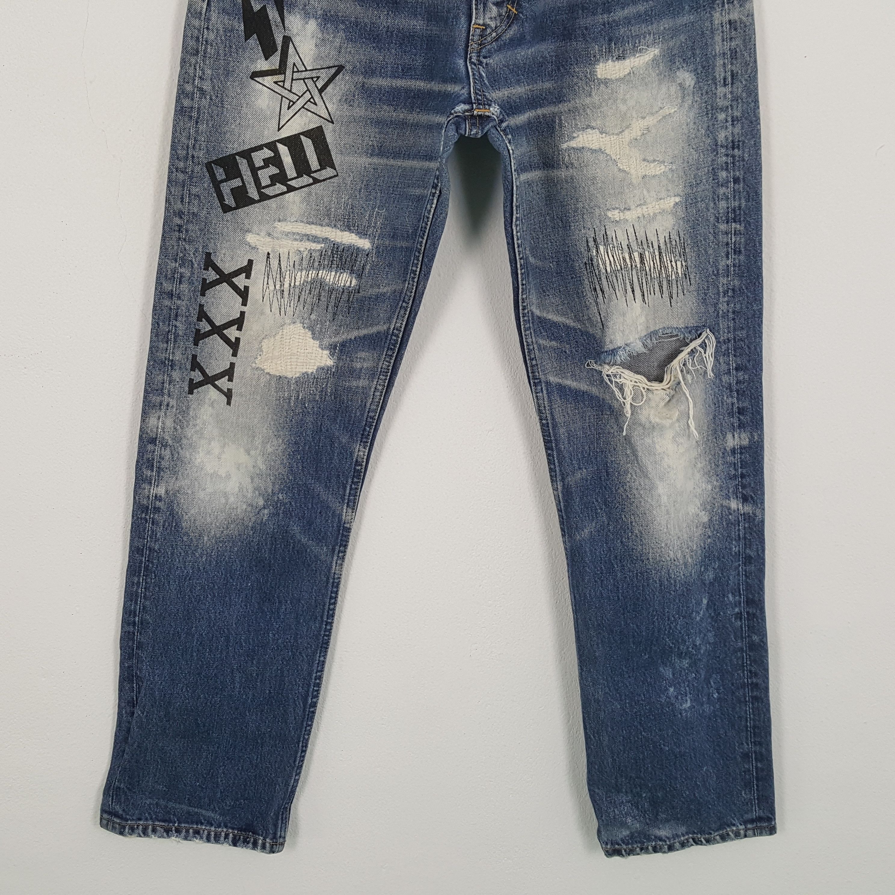If Six Was Nine × Japanese Brand × Vintage Vintage If Six Was Nine Japanese Brand Distressed Style Jean Size US 33 - 3 Thumbnail