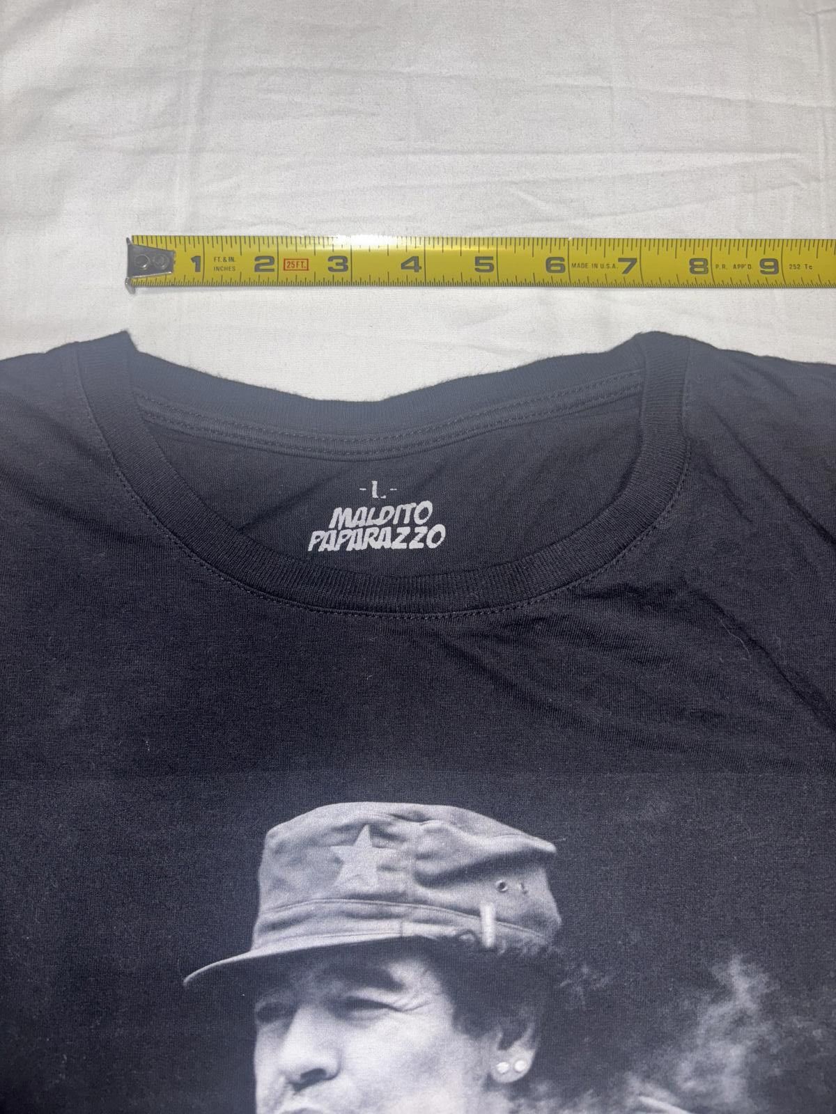 Designer Maldito Paparazzo Black T-Shirt Featuring Iconic Graphic Size US L / EU 52-54 / 3 - 6 Thumbnail