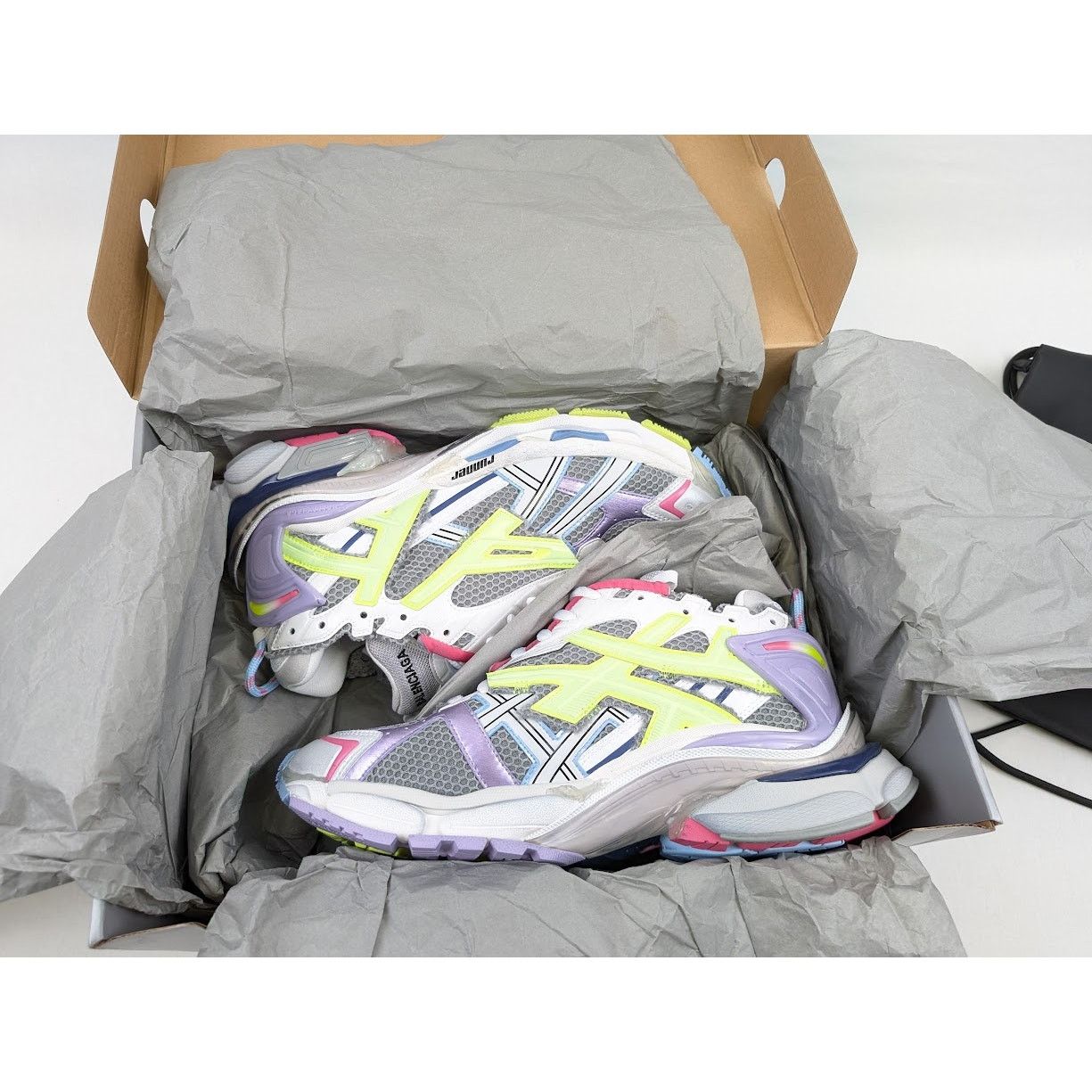Balenciaga o1rshd1 Fluo Upper/ Mesh Runners in Multicolor Size US 11 / EU 44 - 20 Thumbnail