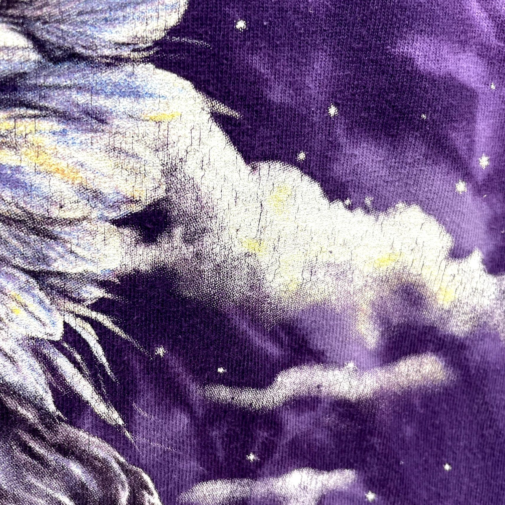 Gildan VINTAGE Y2K Angel Graphic T-Shirt Medium Purple Tie-Dye Unisex M Shirt Mens Womens Girls критер Size US M / EU 48-50 / 2 - 5 Thumbnail