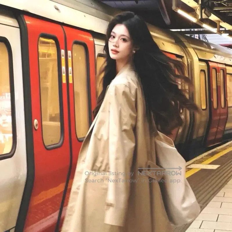 Burberry Burberry Beige Check Mid-Length Trench Coat. Size M / US 6-8 / IT 42-44 - 6 Thumbnail