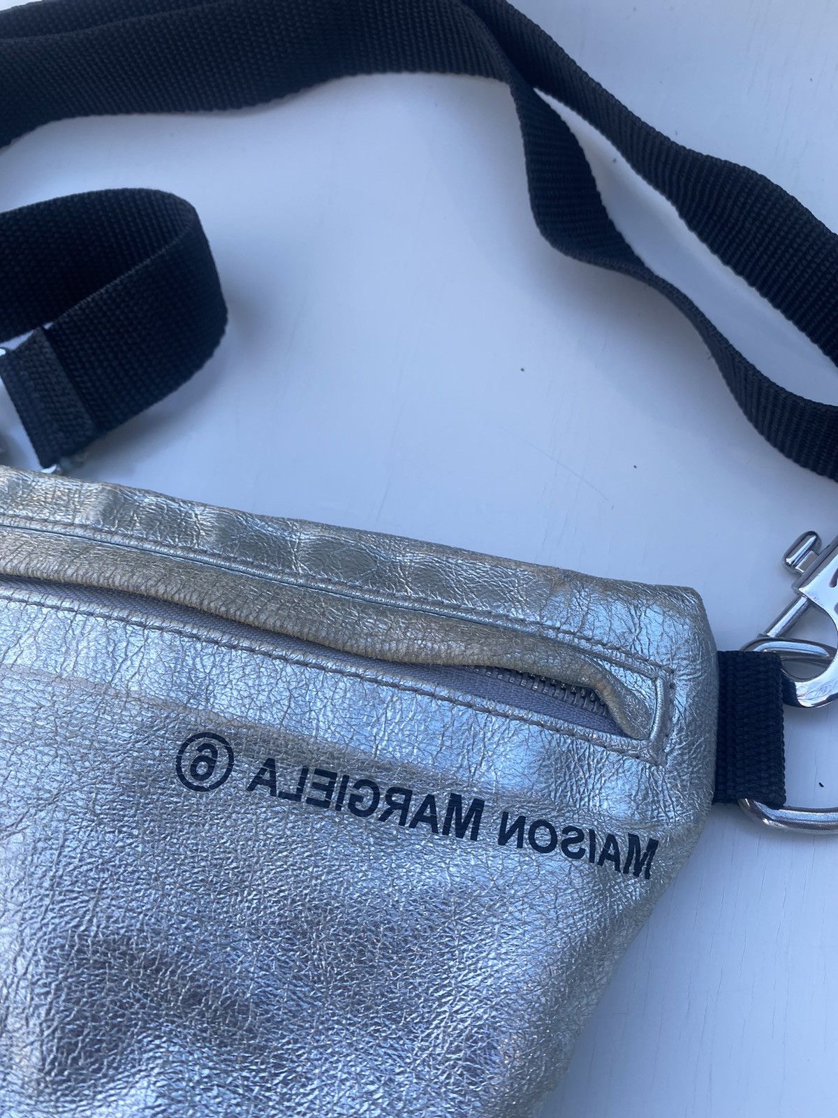Maison Margiela MAISON MARGIELA TWO COMPARTMENT BUM BAG - SILVER Size ONE SIZE - 11 Thumbnail