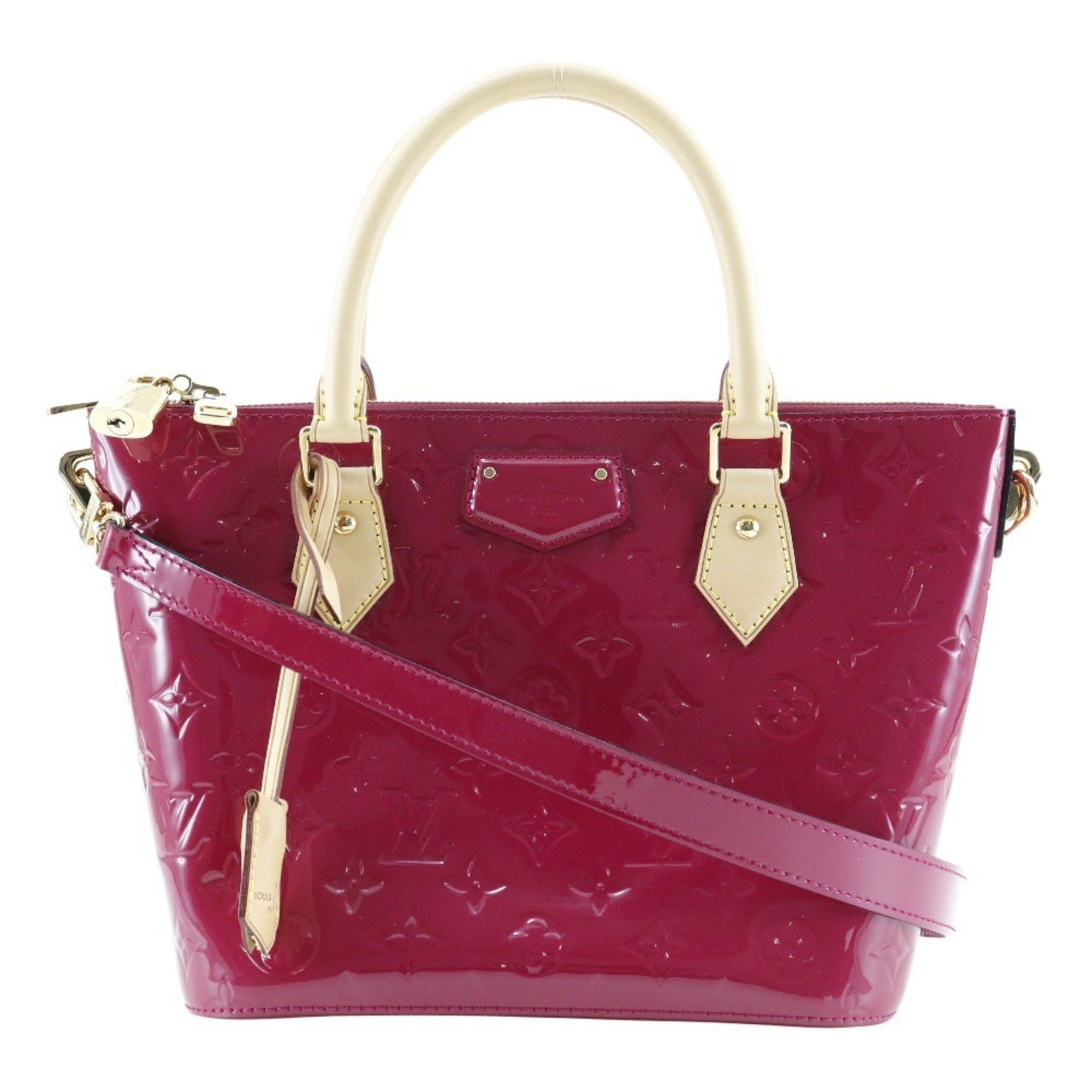 Louis Vuitton Louis Vuitton Montebello PM Handbag Shoulder M90166 Monogram Vernis Rose Andian 2014 Pink DR2174 2way A5 Double Women's Size ONE SIZE - 1 Thumbnail