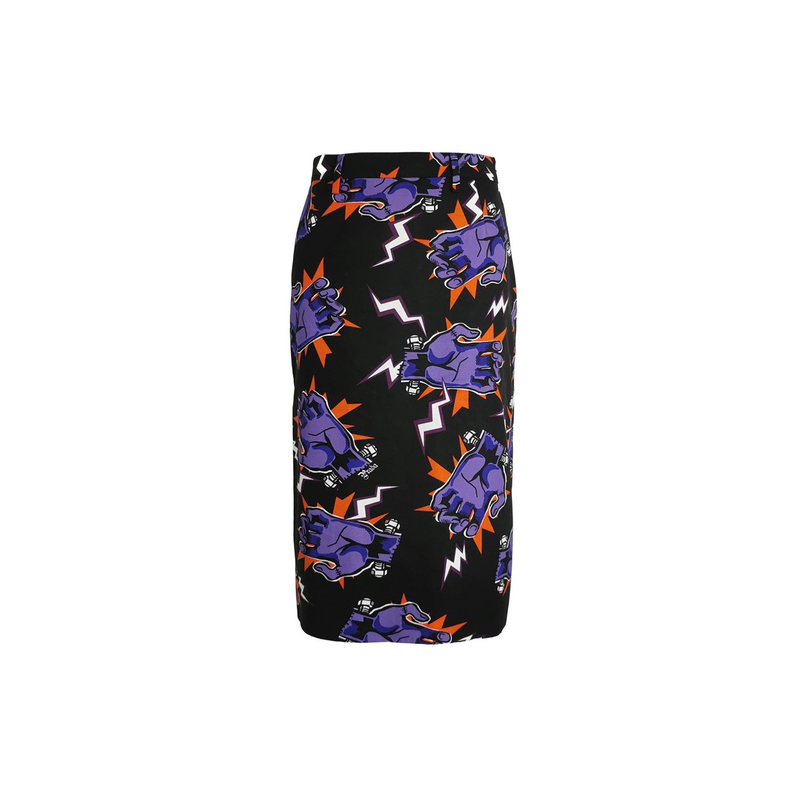 Prada Prada Frankenstein Print Midi Skirt Size IT 36 Size 25" / US 0 / IT 36 - 1 Thumbnail